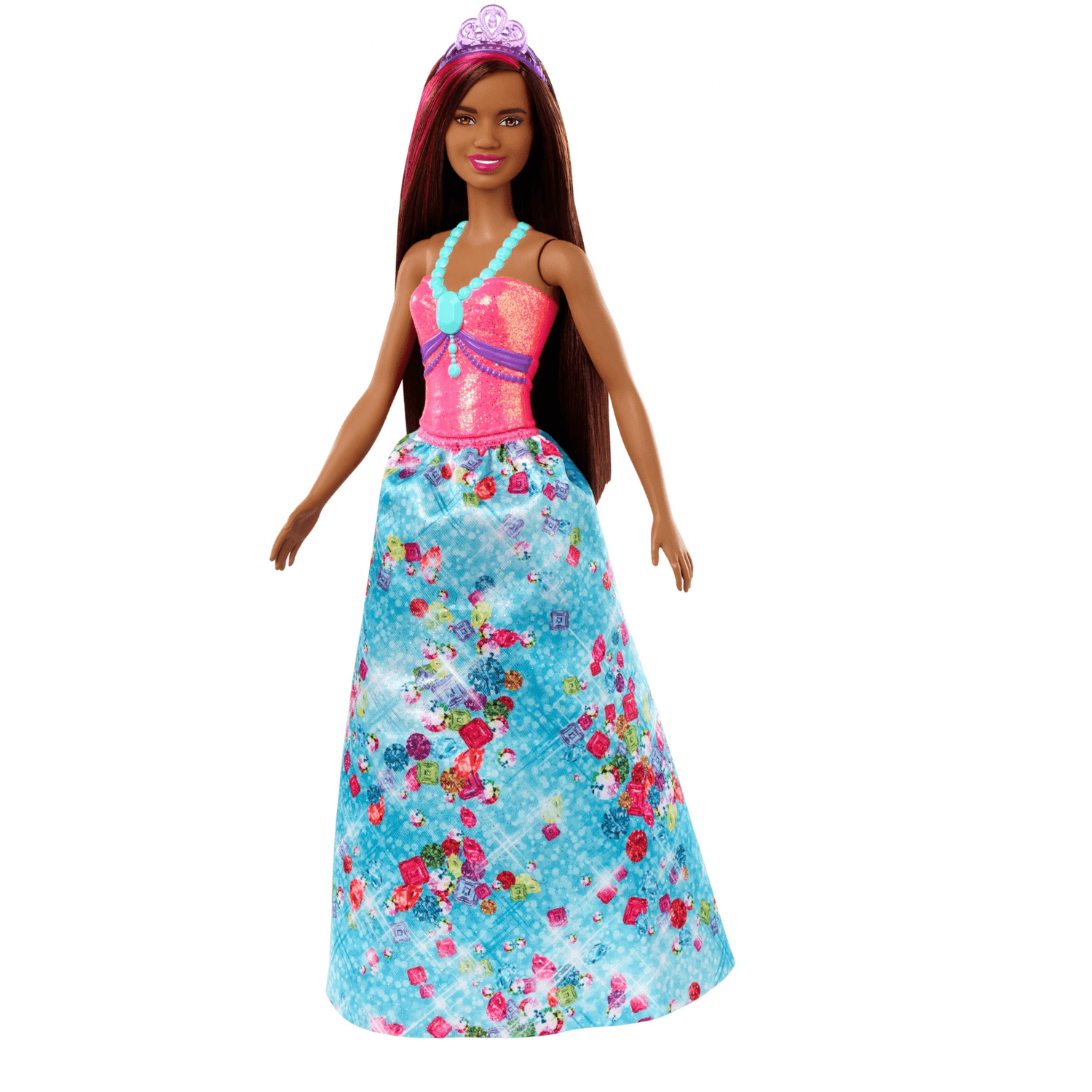 Barbie- dreamtopia bambola principessa con ciocca rosa, 30.5 cm, giocattolo per bambini 3+ anni, multicolore - Barbie