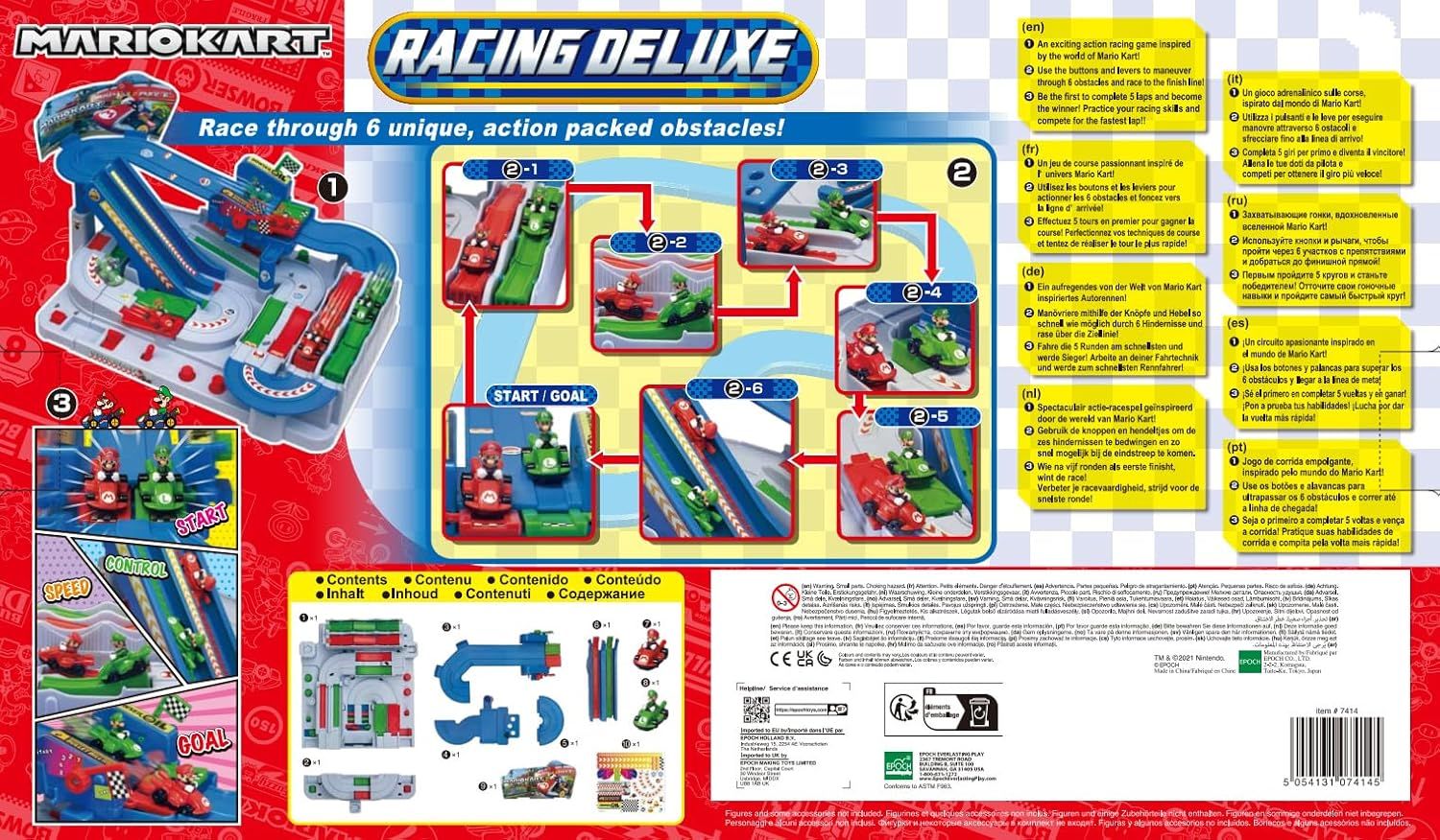 Mario kart racing deluxe - gioco da tavolo di corse adrenaliniche per 2 giocatori - Super Mario