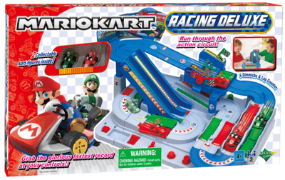 Mario kart racing deluxe - gioco da tavolo di corse adrenaliniche per 2 giocatori - Super Mario