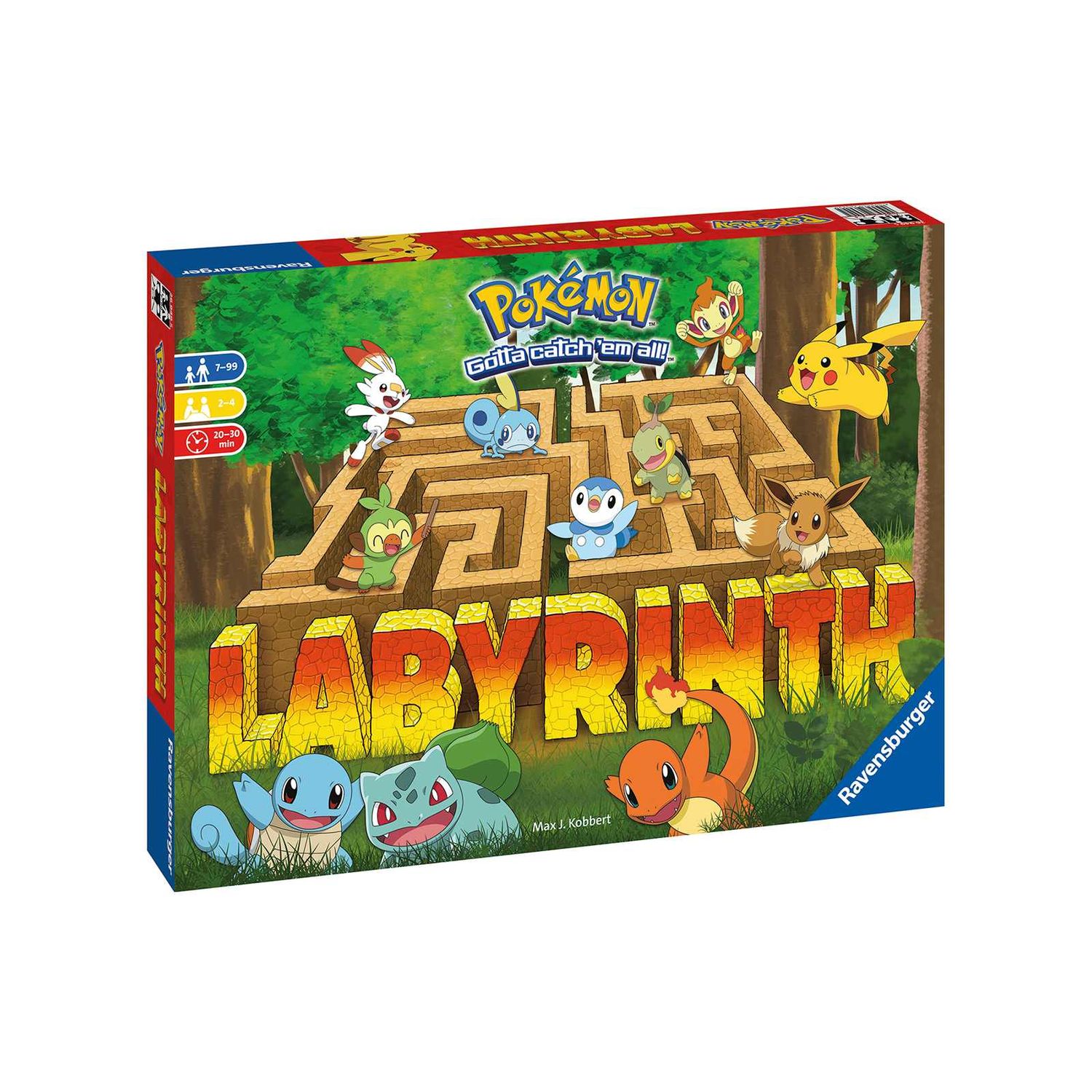 Ravensburger - labirinto magico pokemon, gioco da tavolo, da 2 a 4 giocatori, 7+ anni - POKEMON, RAVENSBURGER