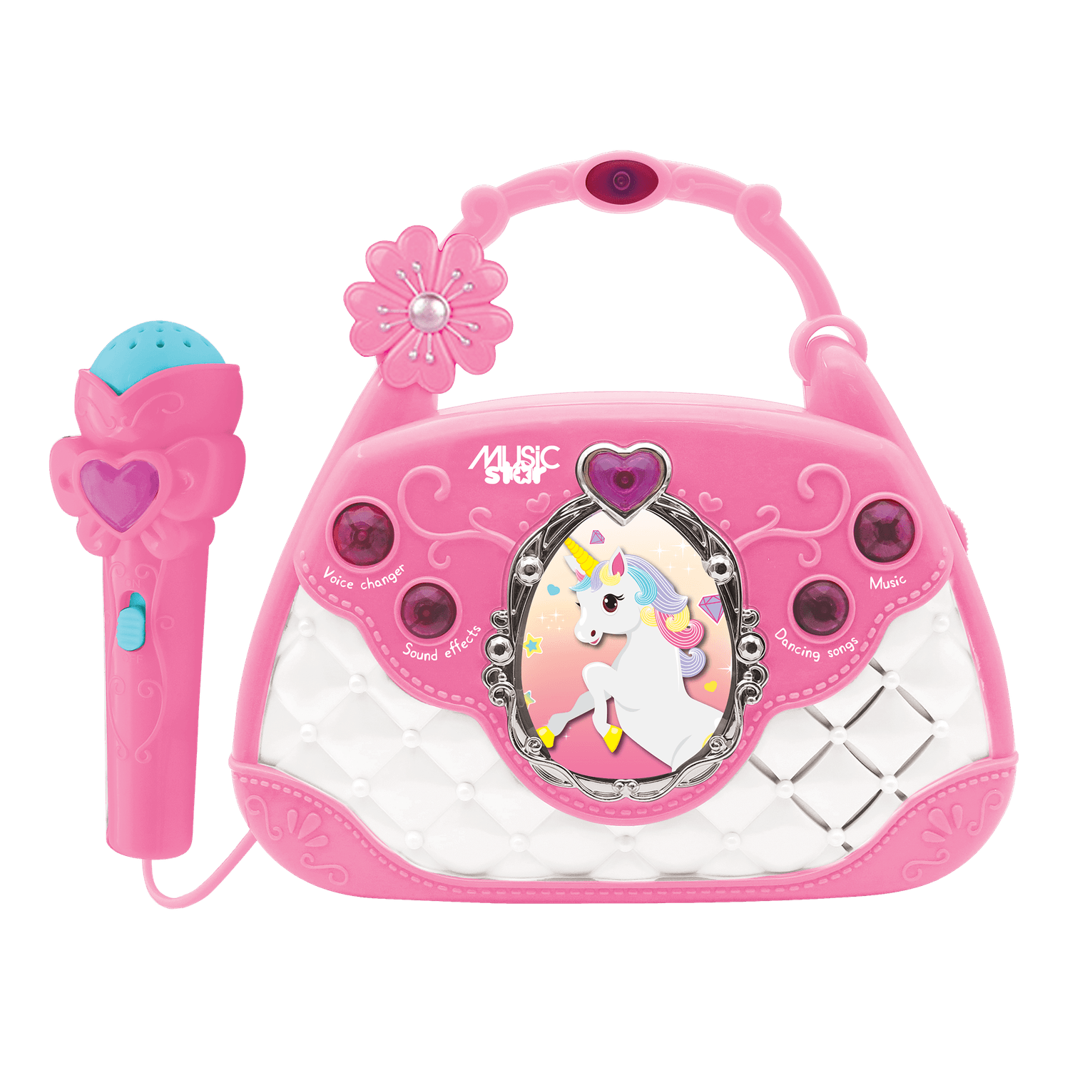 Borsetta karaoke con microfono - MUSIC STAR