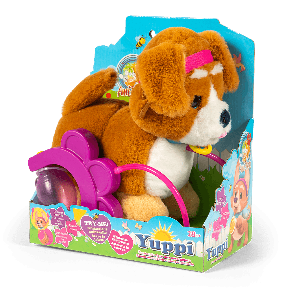 Yuppi - cane con guinzaglio - AMI PLUSH
