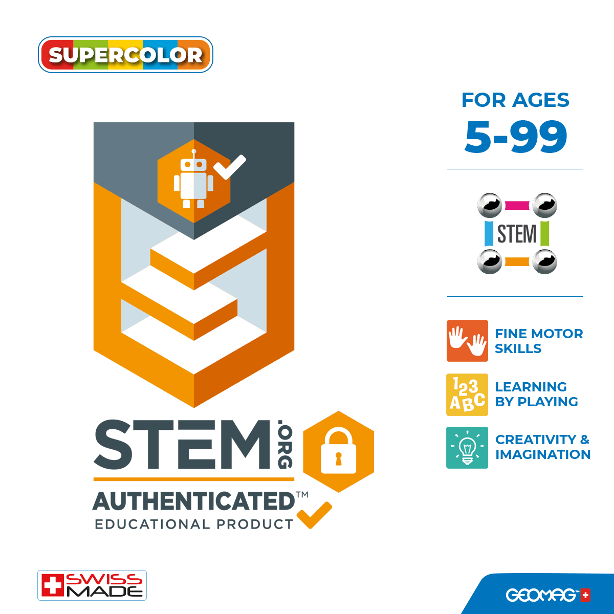 378 geomag supercolor panels recycled 52 pcs - Geomag