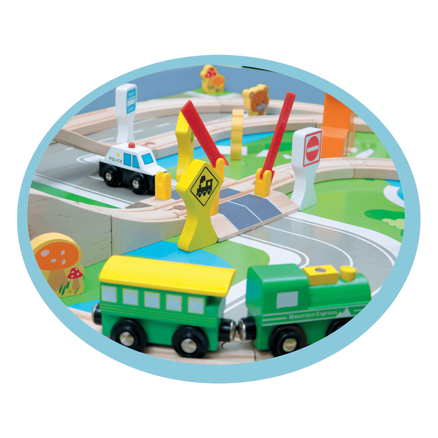 Tavolo gioco con pista treno - WOOD 'N' PLAY