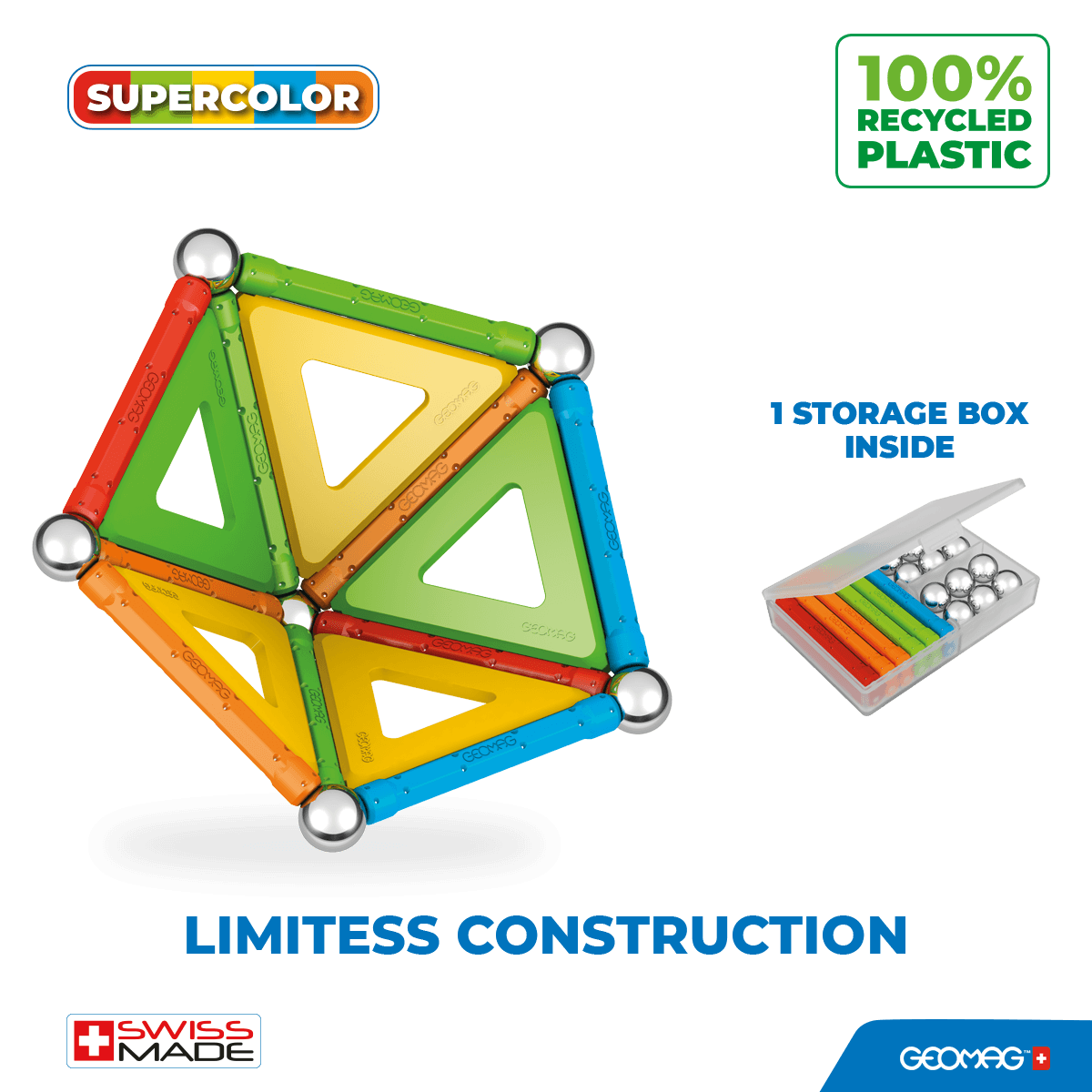 377 geomag supercolor panels recycled 35 pcs - Geomag