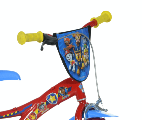 Bicicletta per bambini 12" paw patrol - telaio in acciaio, ruote in gomma gonfiabili, stabilizzatori di serie e freno anteriore - ideale per bambini di altezza 87-100cm, 3-5 anni - Paw Patrol