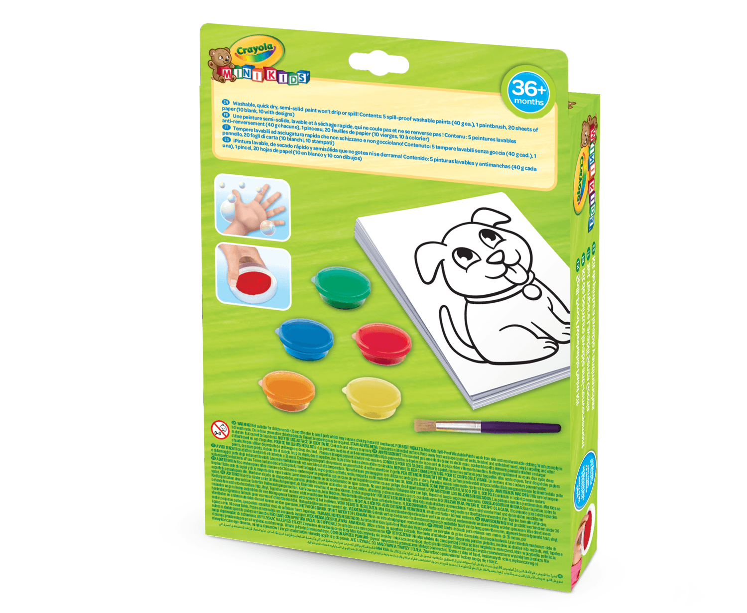 Set tempere lavabili  senza goccia - CRAYOLA