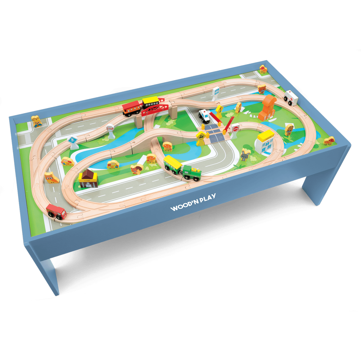 Tavolo gioco con pista treno - WOOD 'N' PLAY