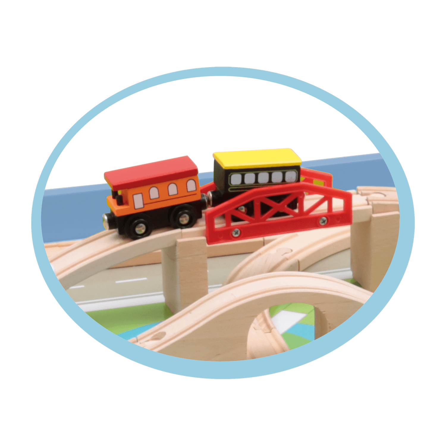 Tavolo gioco con pista treno - WOOD 'N' PLAY