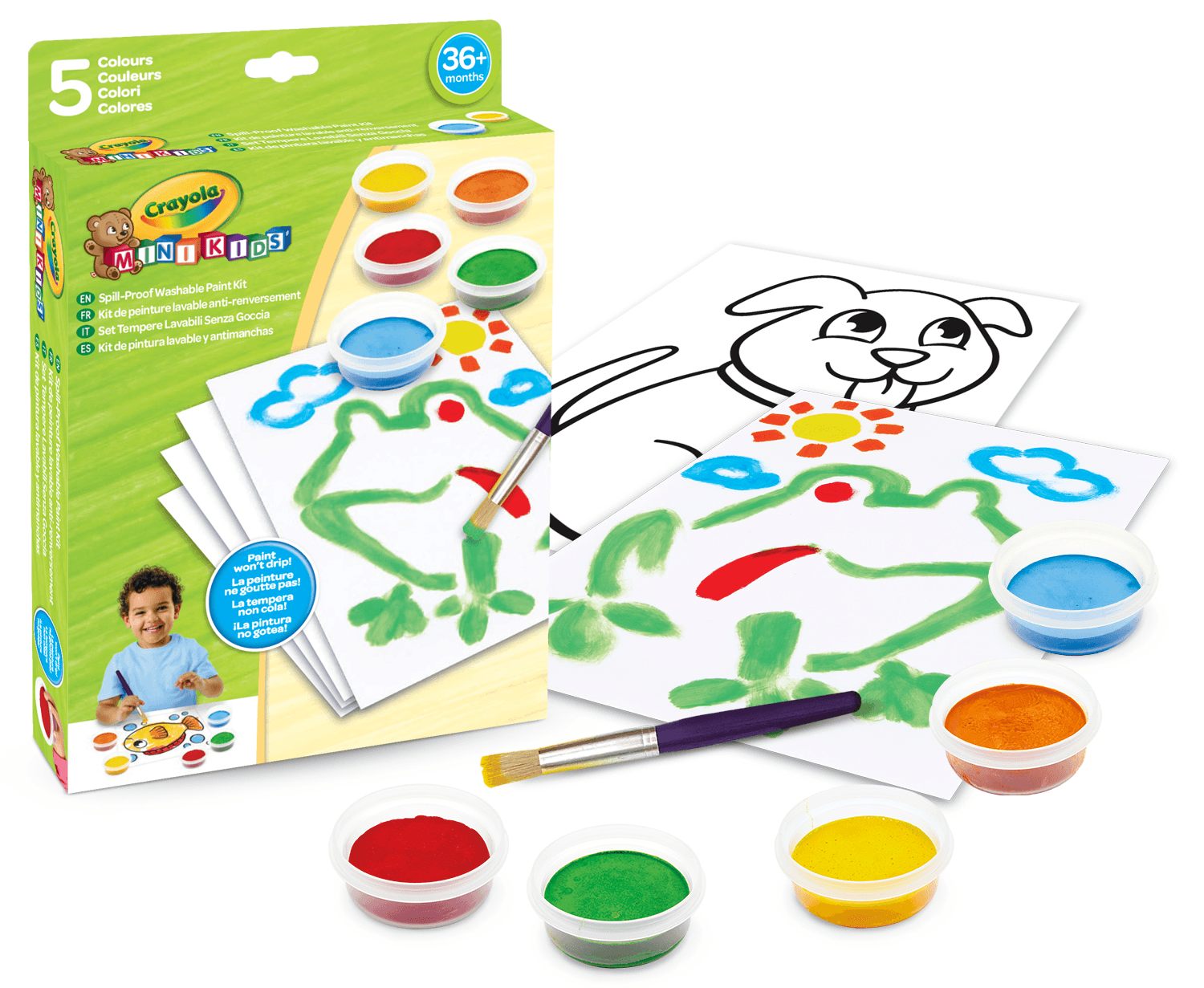 Set tempere lavabili  senza goccia - CRAYOLA