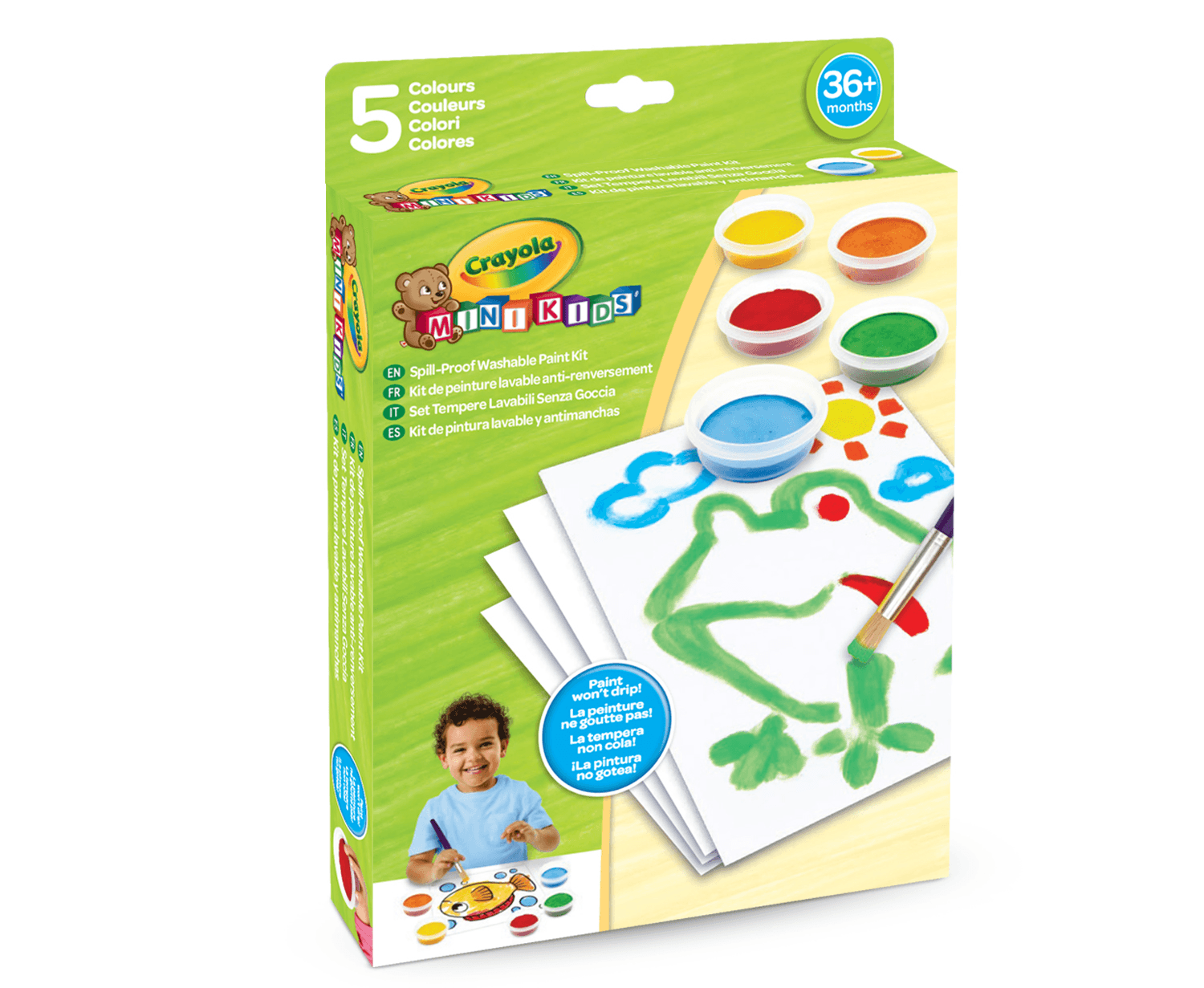 Set tempere lavabili  senza goccia - CRAYOLA