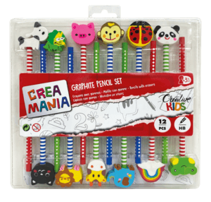 Set matite con gomma - CREA MANIA