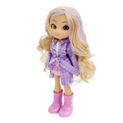 Unique eyes - bambola articolata 25cm, con occhi grandi magici e profondi, segue il tuo sguardo, rebecca fashion doll cantante estroversa - GIOCHI PREZIOSI, UNIQUE EYES