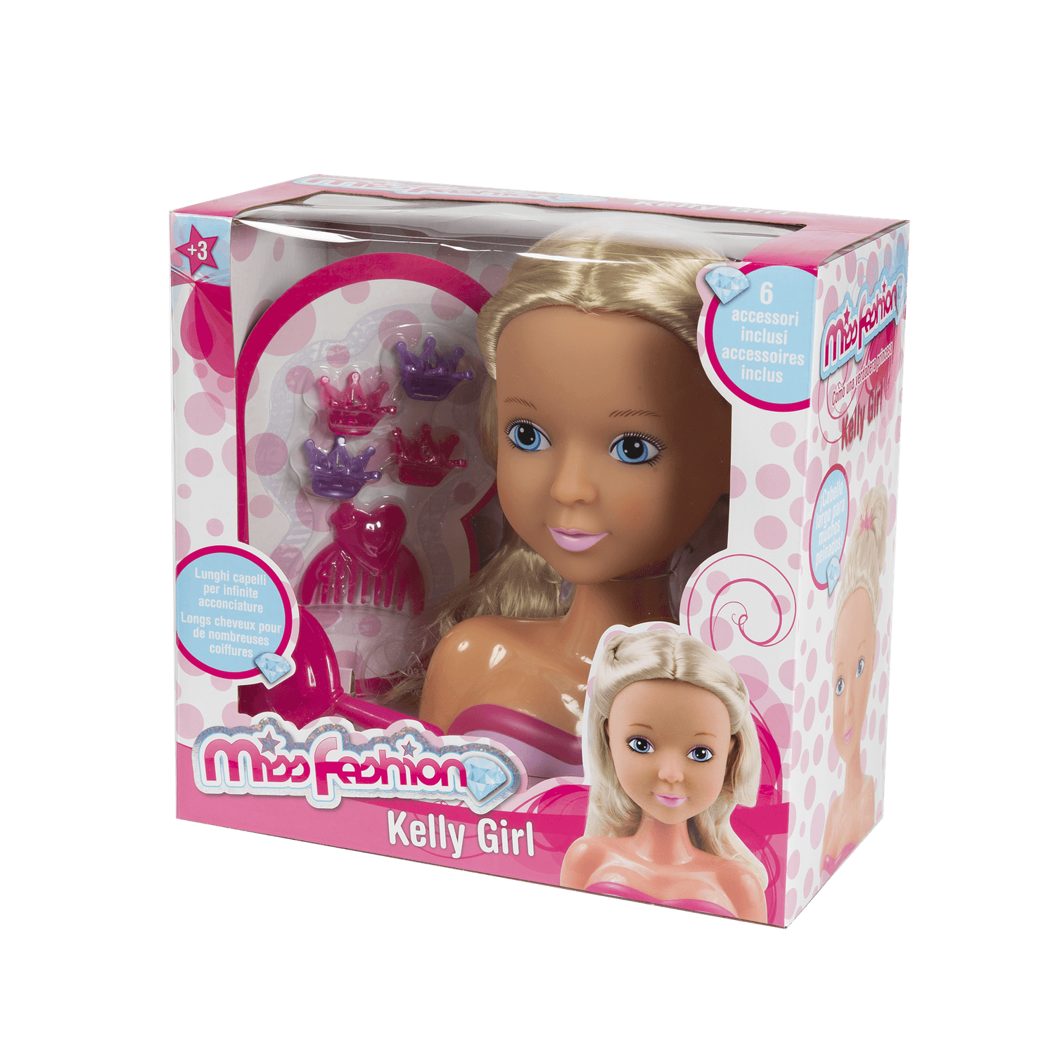 Bambola da pettinare - kelly girl - MISS FASHION