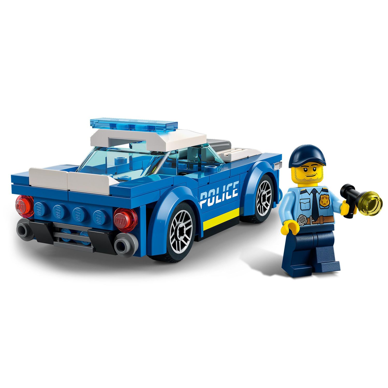 Lego city police auto della polizia, set di costruzione con minifigure e macchina giocattolo per bambini di 5+ anni, 60312 - LEGO CITY, Lego