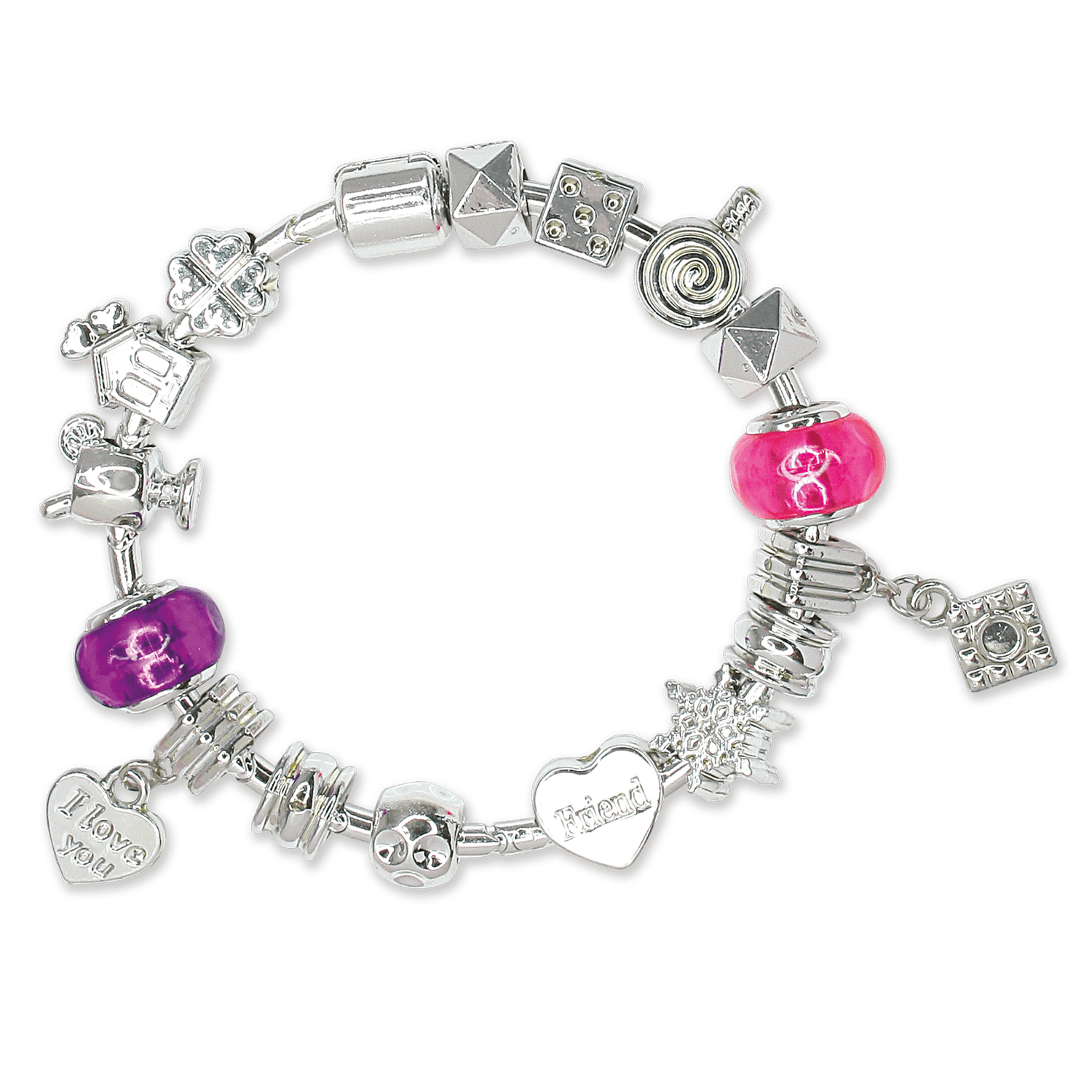 Bracciale 12 ciondoli - MISS FASHION