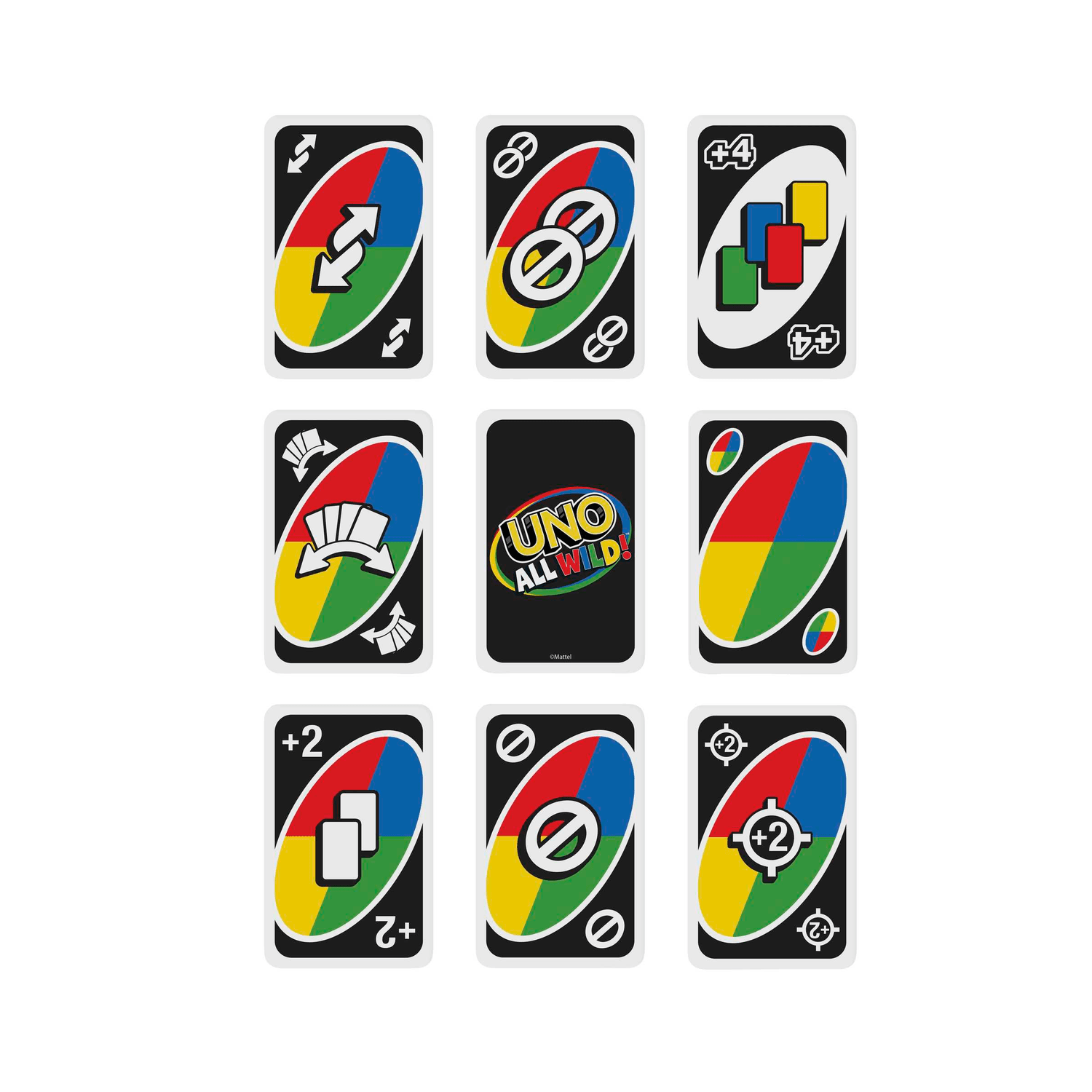 Mattel games, uno all wild, gioco di carte per famiglie e bambini 7+ anni, hhl33 - MATTEL GAMES, UNO