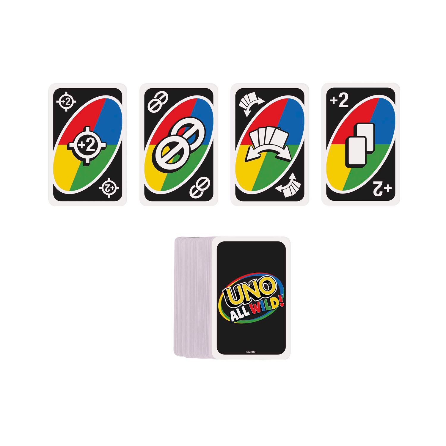 Mattel games, uno all wild, gioco di carte per famiglie e bambini 7+ anni, hhl33 - MATTEL GAMES, UNO
