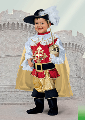 Baby moschettiere costume 3/4 anni - 