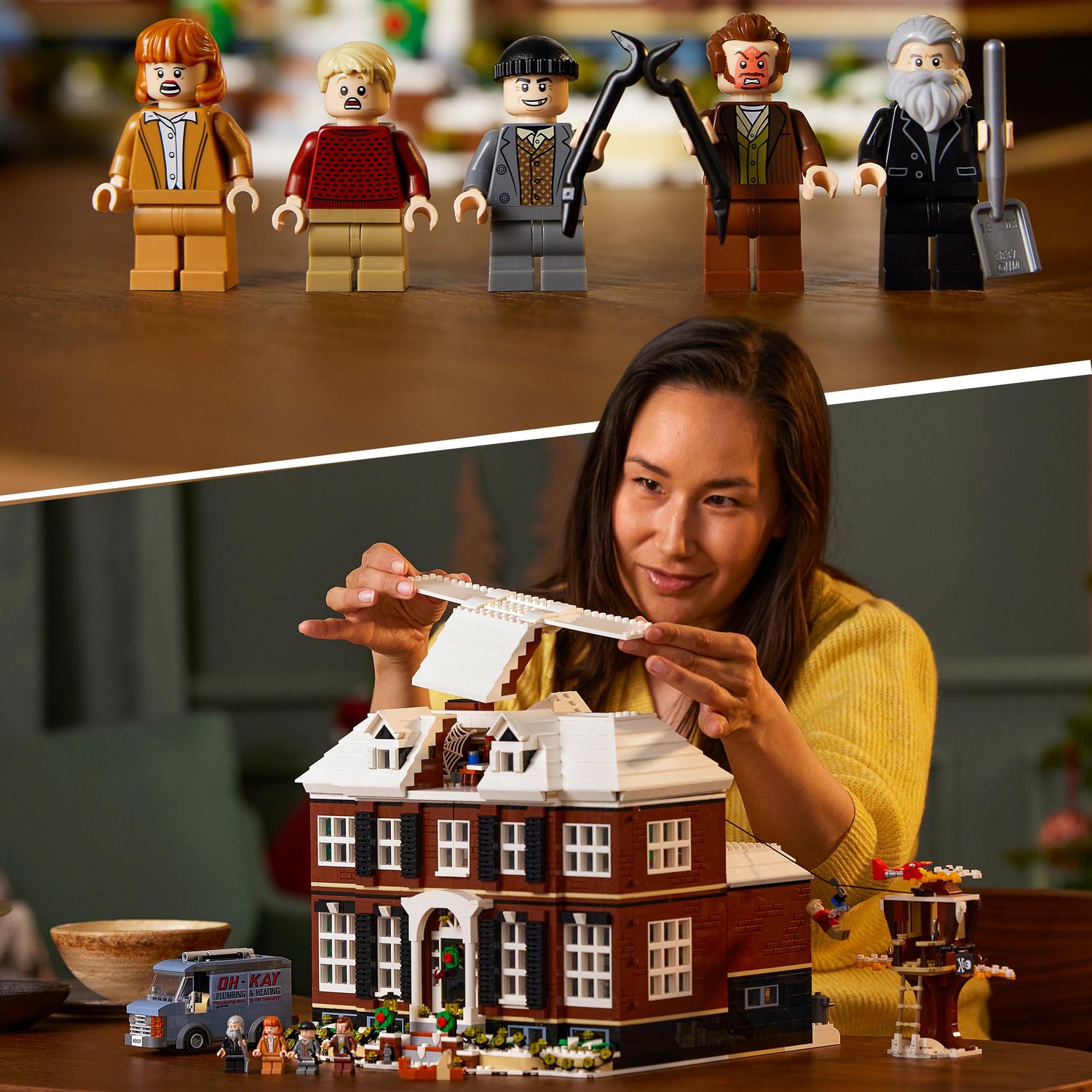 Lego ideas mamma ho perso l'aereo, casa di kevin mccallister, idea regalo con 5 minifigure, set per adulti, 21330 - LEGO IDEAS, Lego