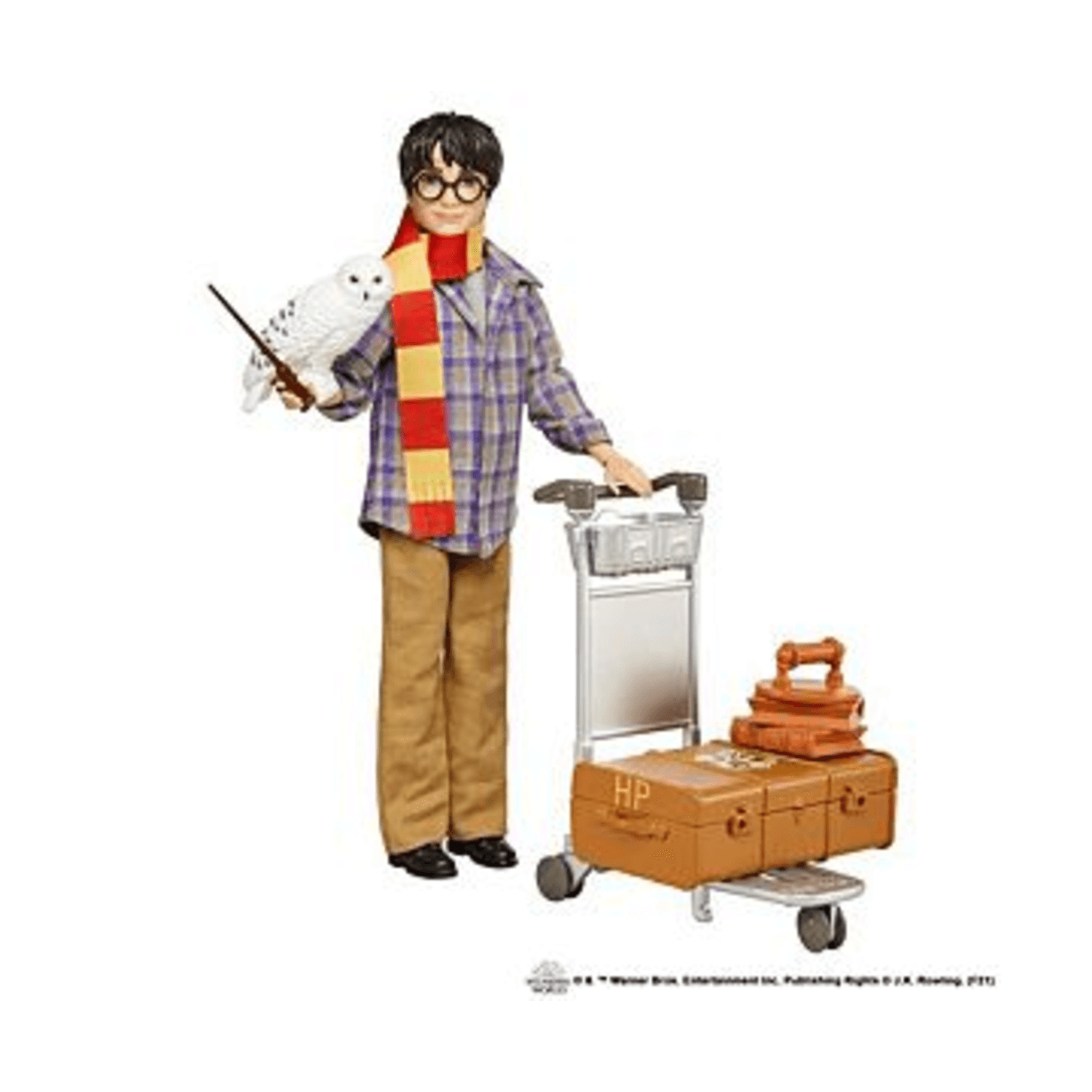 Harry potter, personaggio harry binario 9 3/4 da collezione con edvige e accessori; giocattolo per bambini 6+ anni, gxw31 - Harry Potter