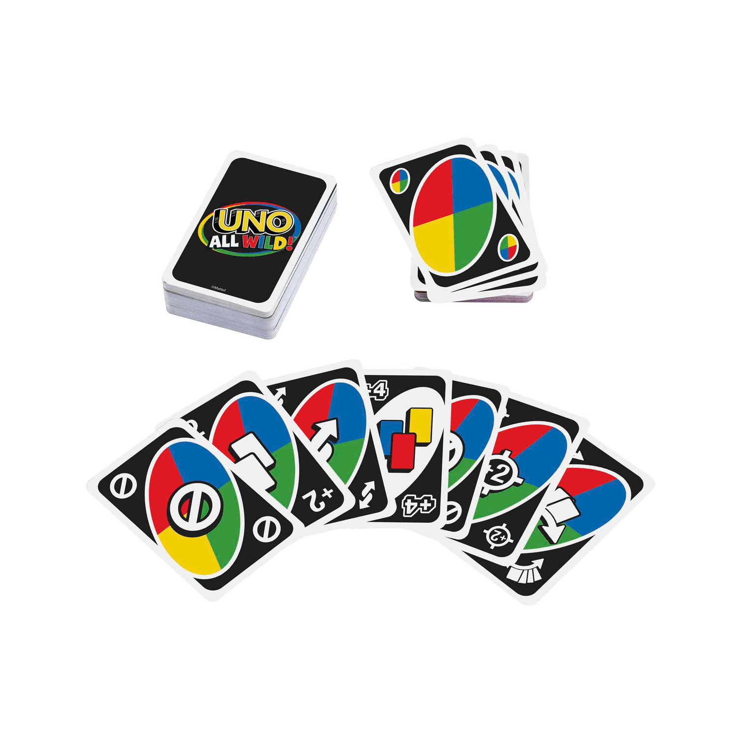 Mattel games, uno all wild, gioco di carte per famiglie e bambini 7+ anni, hhl33 - MATTEL GAMES, UNO