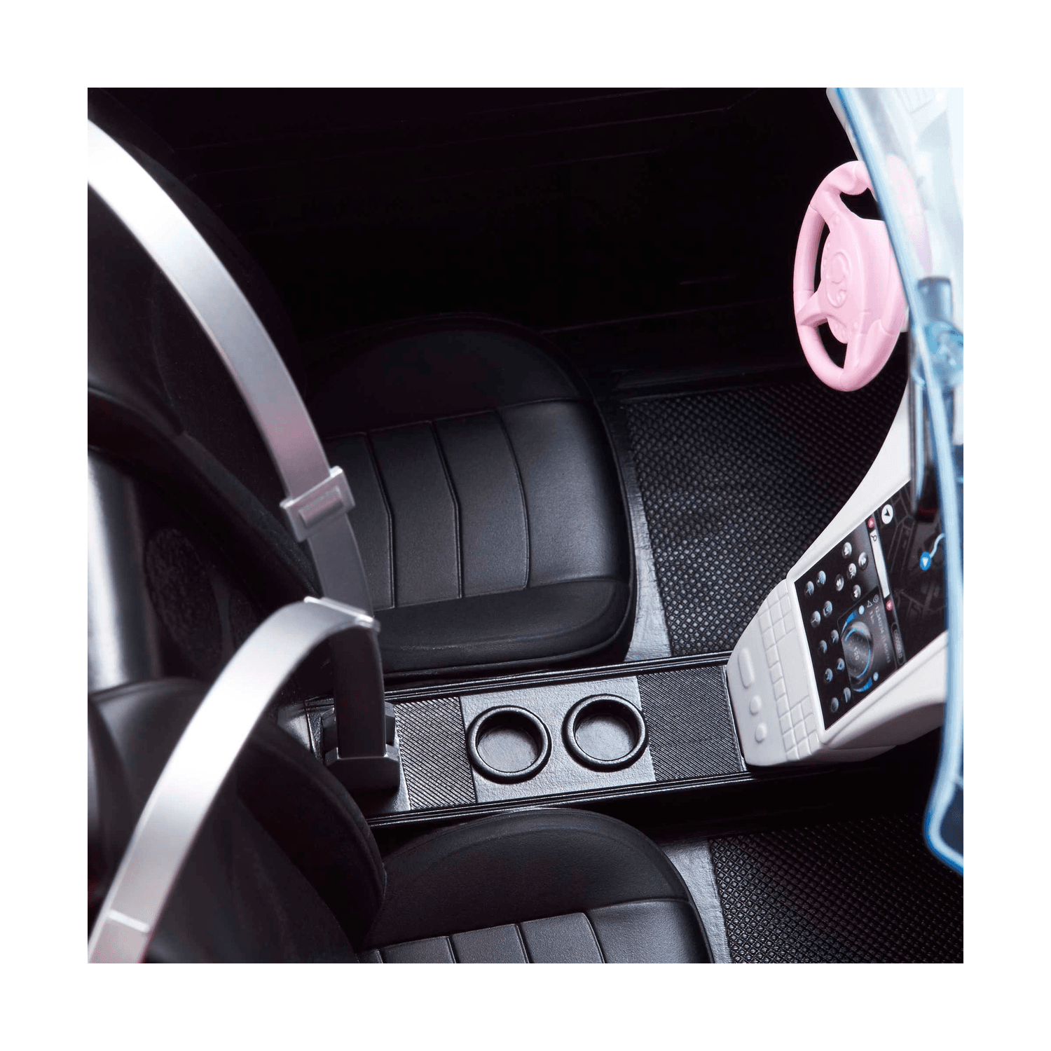 Barbie, cabrio veicolo decapottabile rosa a due posti con ruote funzionanti e dettagli realistici, giocattolo per bambini 3+ anni, hbt92 - Barbie