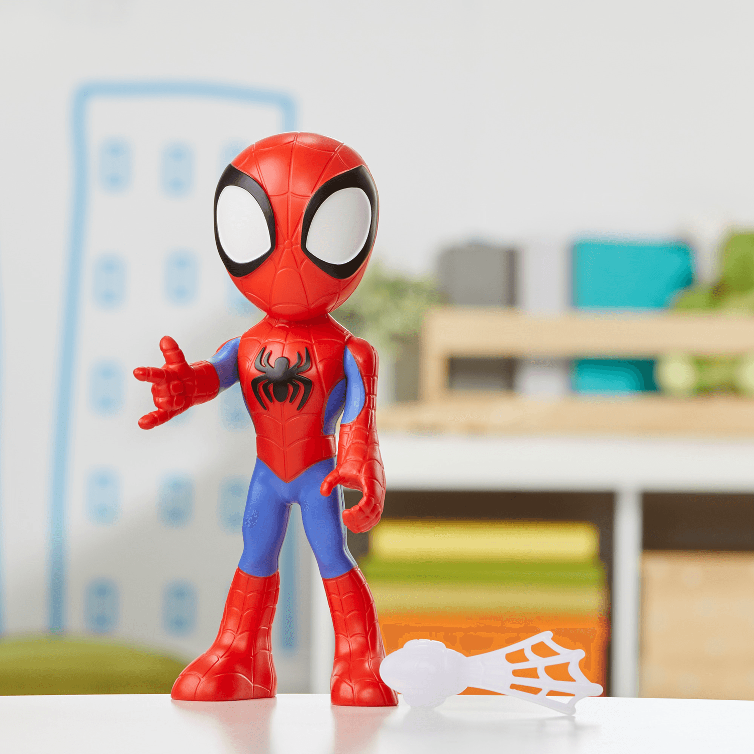 Hasbro spidey e i suoi fantastici amici - mega spidey, action figure da 22,5 cm, giocattolo per età prescolare, dai 3 anni in su - SPIDEY, MARVEL
