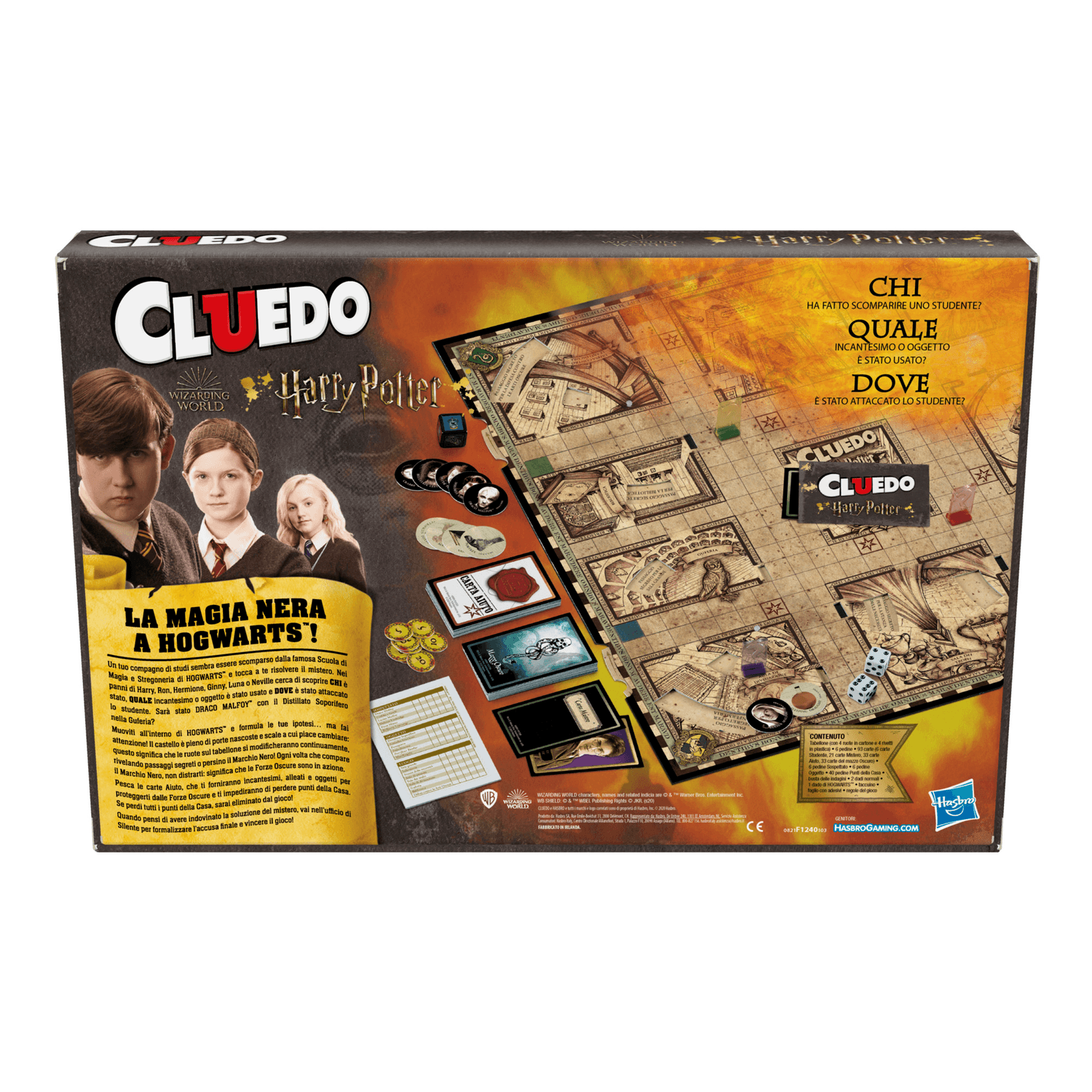 Cluedo harry potter, gioco da tavolo hasbro gaming, per 3-5 giocatori, dagli 8 anni in su - HASBRO GAMING