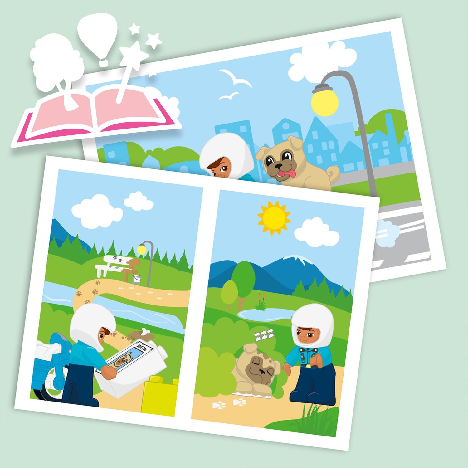 Lego duplo 10967 motocicletta della polizia, moto giocattolo per bambini di 2+ anni, giochi creativi ed educativi - LEGO DUPLO, Lego