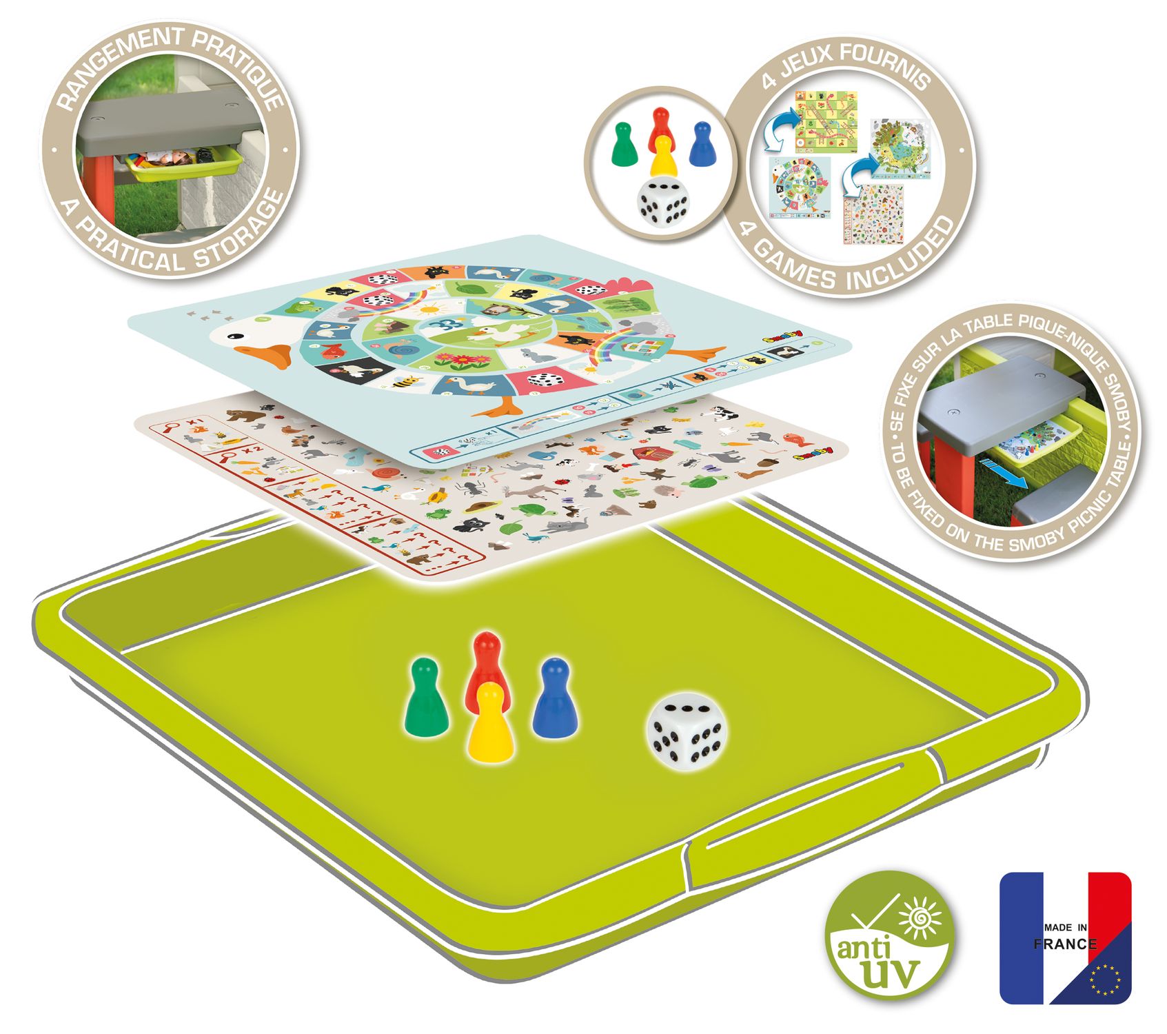 Modulo casetta set giochi tavolo - SMOBY