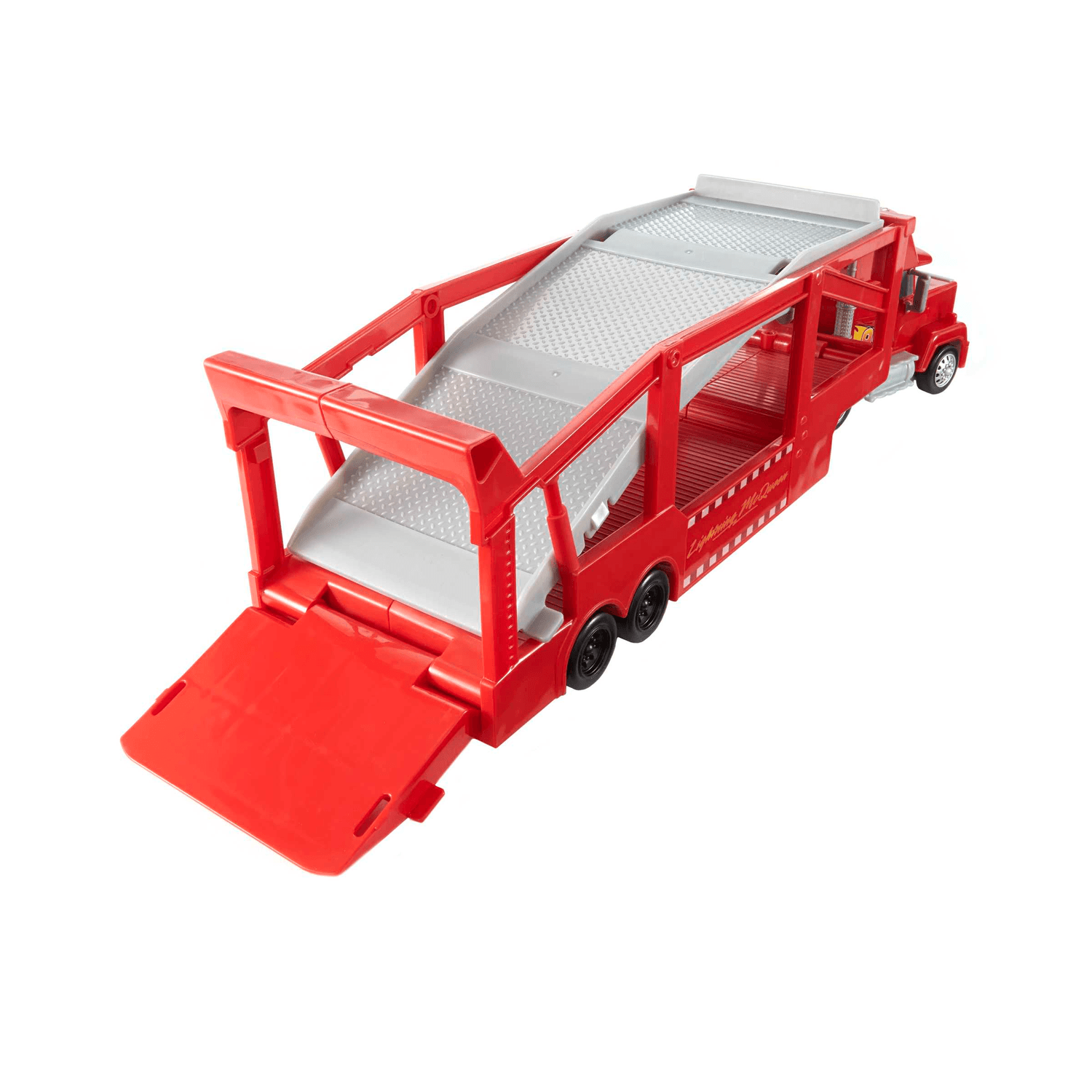 Disney pixar cars mack trasportatore, camion da 33 cm con rampa per trasportare 12 macchinine - Cars, Disney