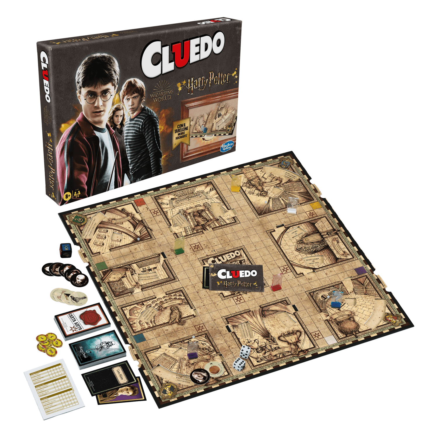 Cluedo harry potter, gioco da tavolo hasbro gaming, per 3-5 giocatori, dagli 8 anni in su - HASBRO GAMING