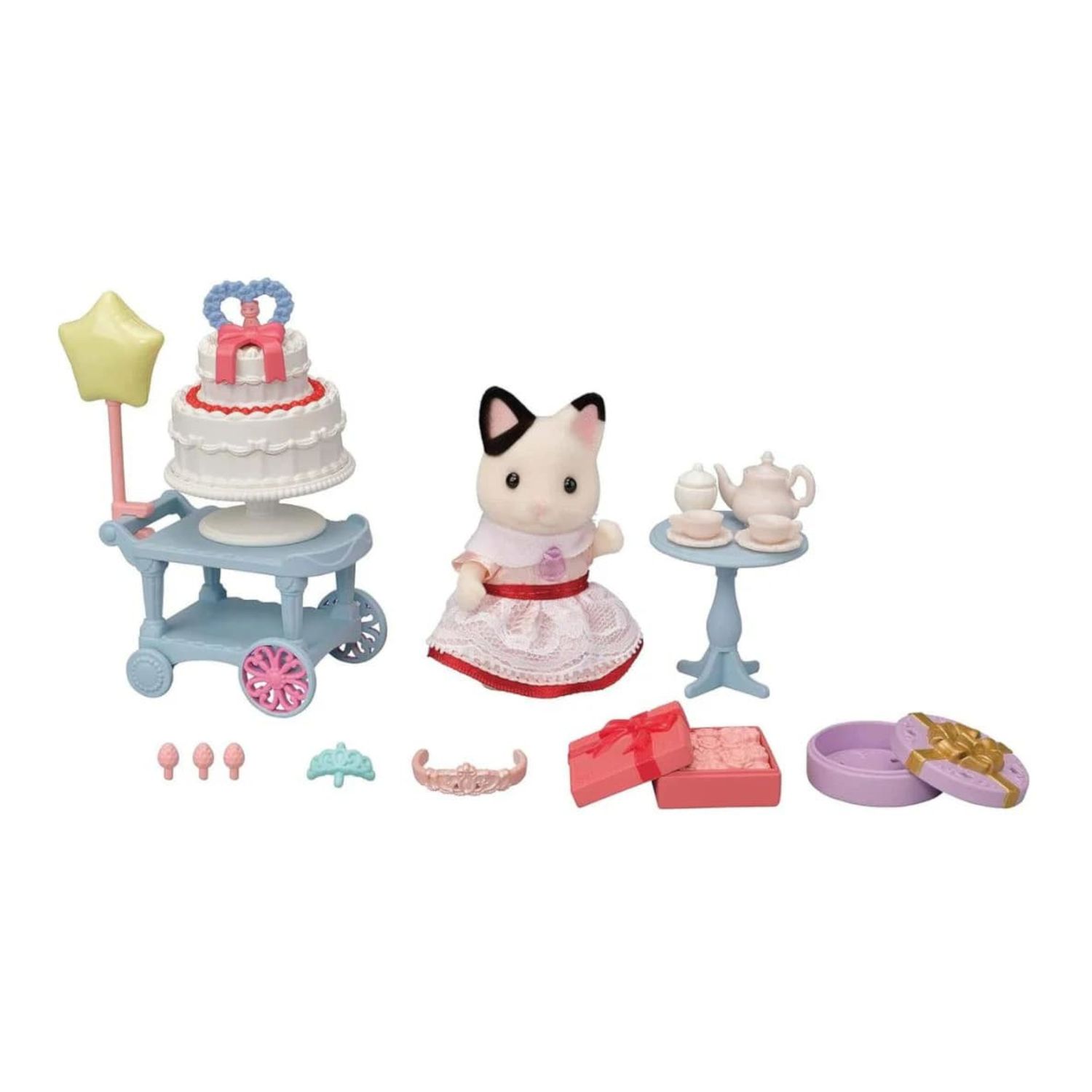 Sylvanian families – set party - ragazza gatto tuxedo - SYLVANIAN FAMILIES