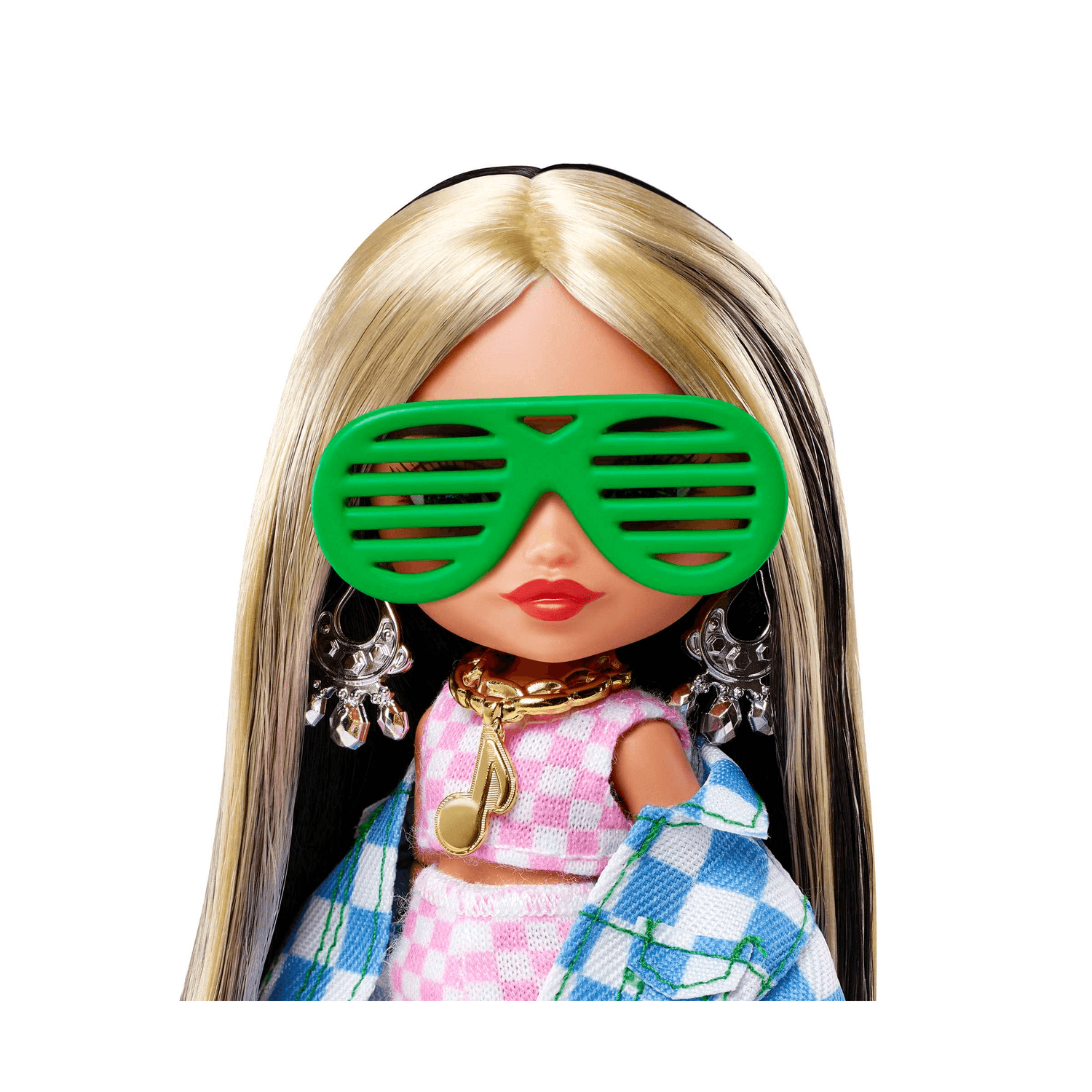 Barbie-extra minis mini bambola articolata con giacca a quadri e morbidi capelli bicolore, giocattolo per bambini 3+ anni, hgp64 - Barbie