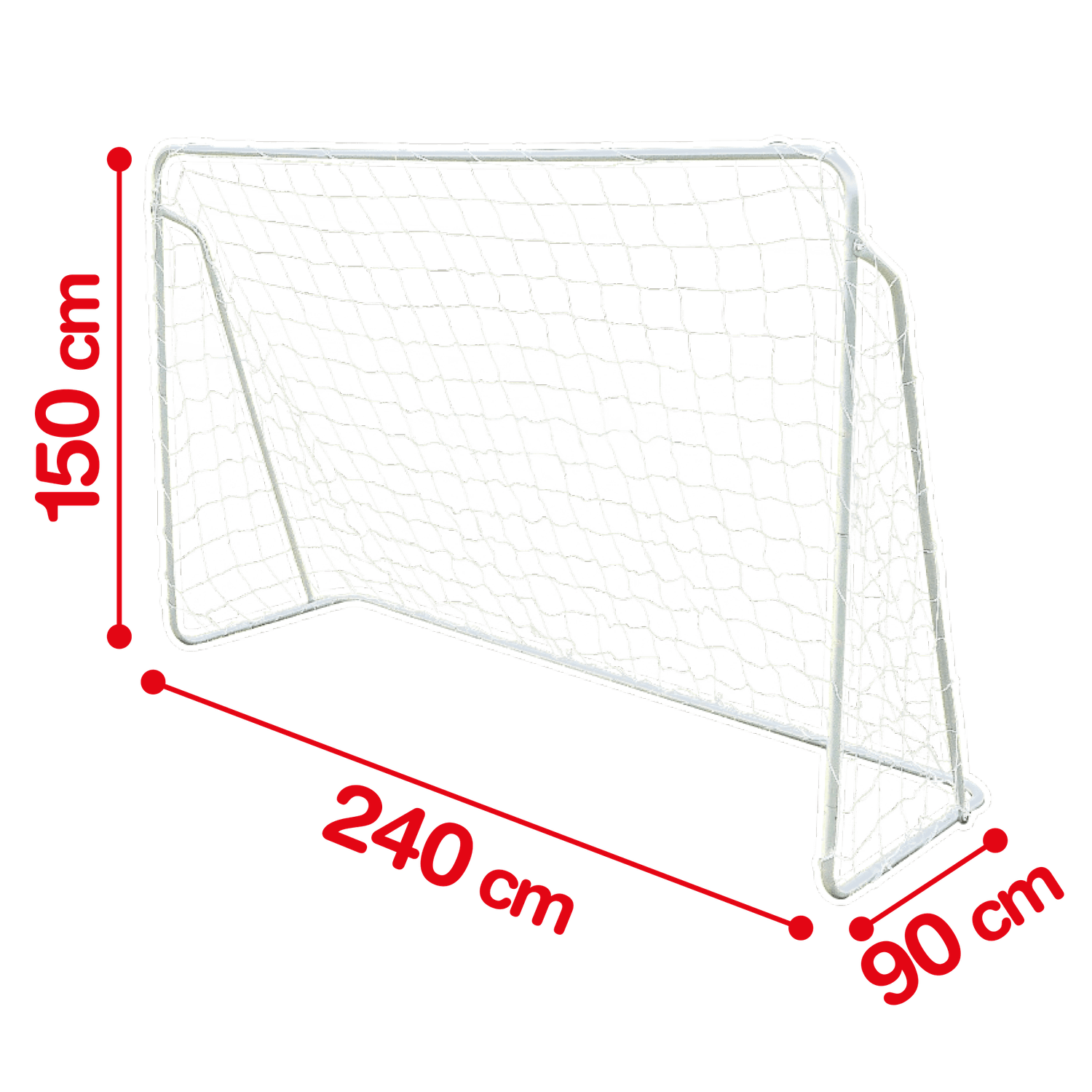 Rete da calcio 240cm - SUN&SPORT