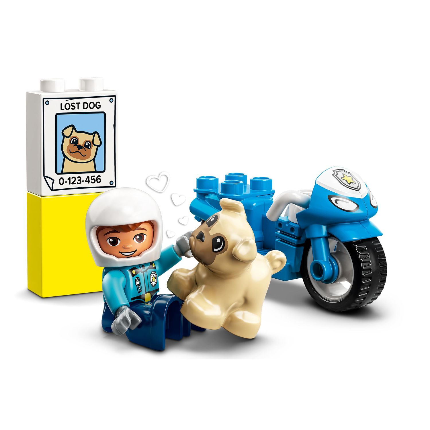 Lego duplo 10967 motocicletta della polizia, moto giocattolo per bambini di 2+ anni, giochi creativi ed educativi - LEGO DUPLO, Lego