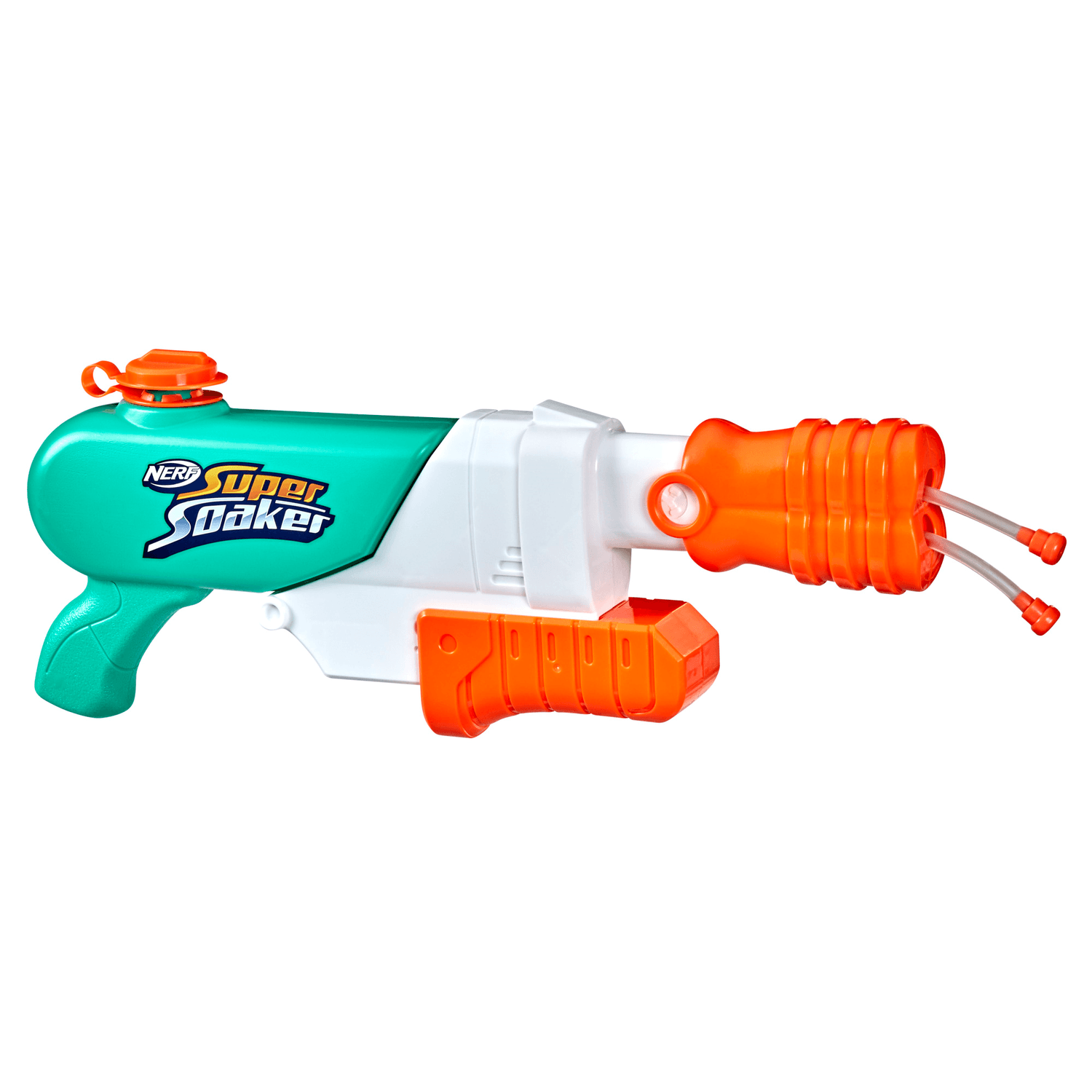Nerf super soaker - hydro frenzy, blaster ad acqua 3-in-1, con bocchetta regolabile e 2 tubi lancia-acqua - NERF