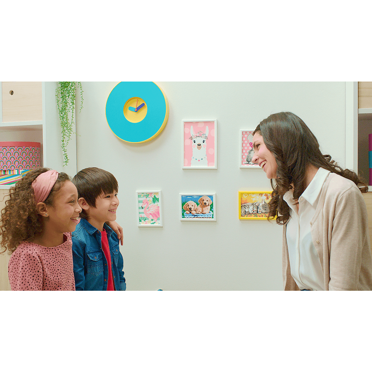 Ravensburger creart per bambini, kit per dipingere con i numeri, 7+, serie e, cane e gatto dolce sonno - CREART, RAVENSBURGER