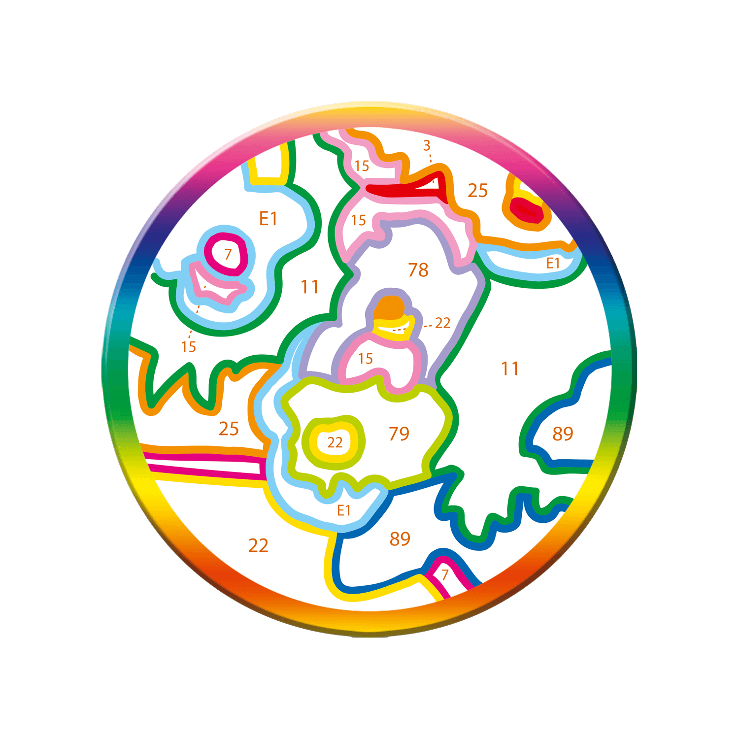 Ravensburger creart per bambini, kit per dipingere con i numeri, 7+, serie d, cuccioli jack russel - CREART, RAVENSBURGER