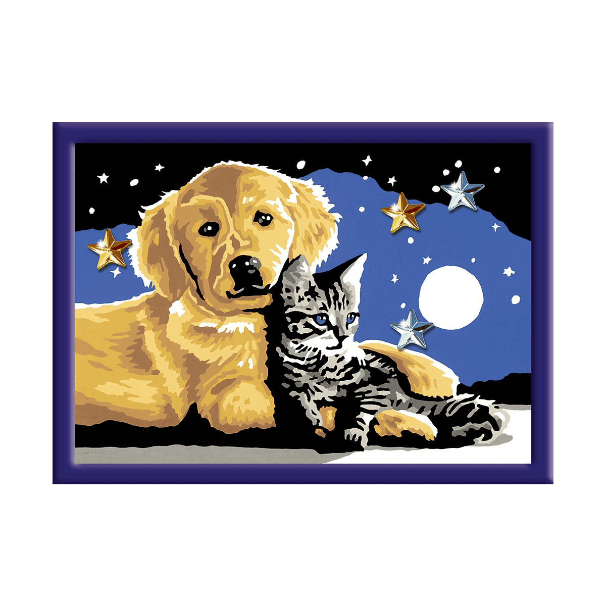 Ravensburger creart per bambini, kit per dipingere con i numeri, 9+, serie e, cielo stellato - CREART, RAVENSBURGER