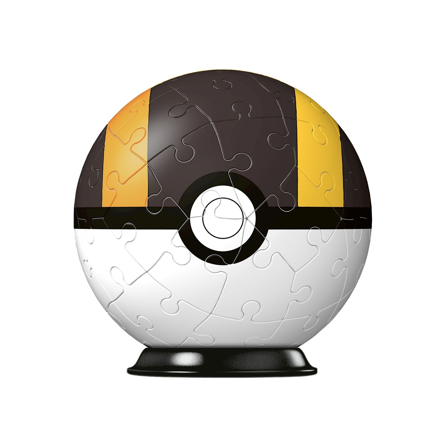 Ravensburger - 3d puzzle pokémon pokéball nera e gialla, 54 pezzi, 6+ anni - POKEMON, RAVENSBURGER, RAVENSBURGER 3D PUZZLE
