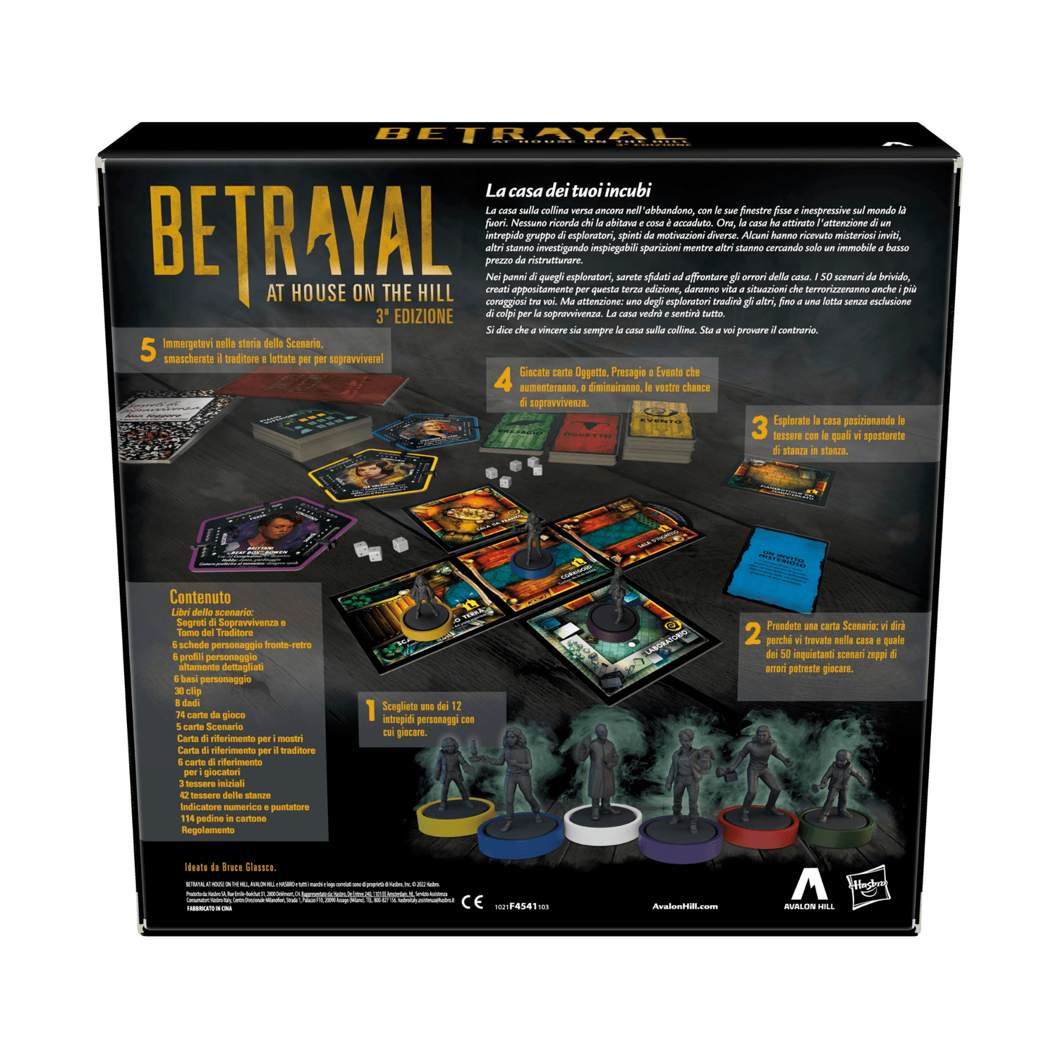 Avalon hill, betrayal at house on the hill, 3ª edizione - DISNEY PRINCESS, HASBRO GAMING