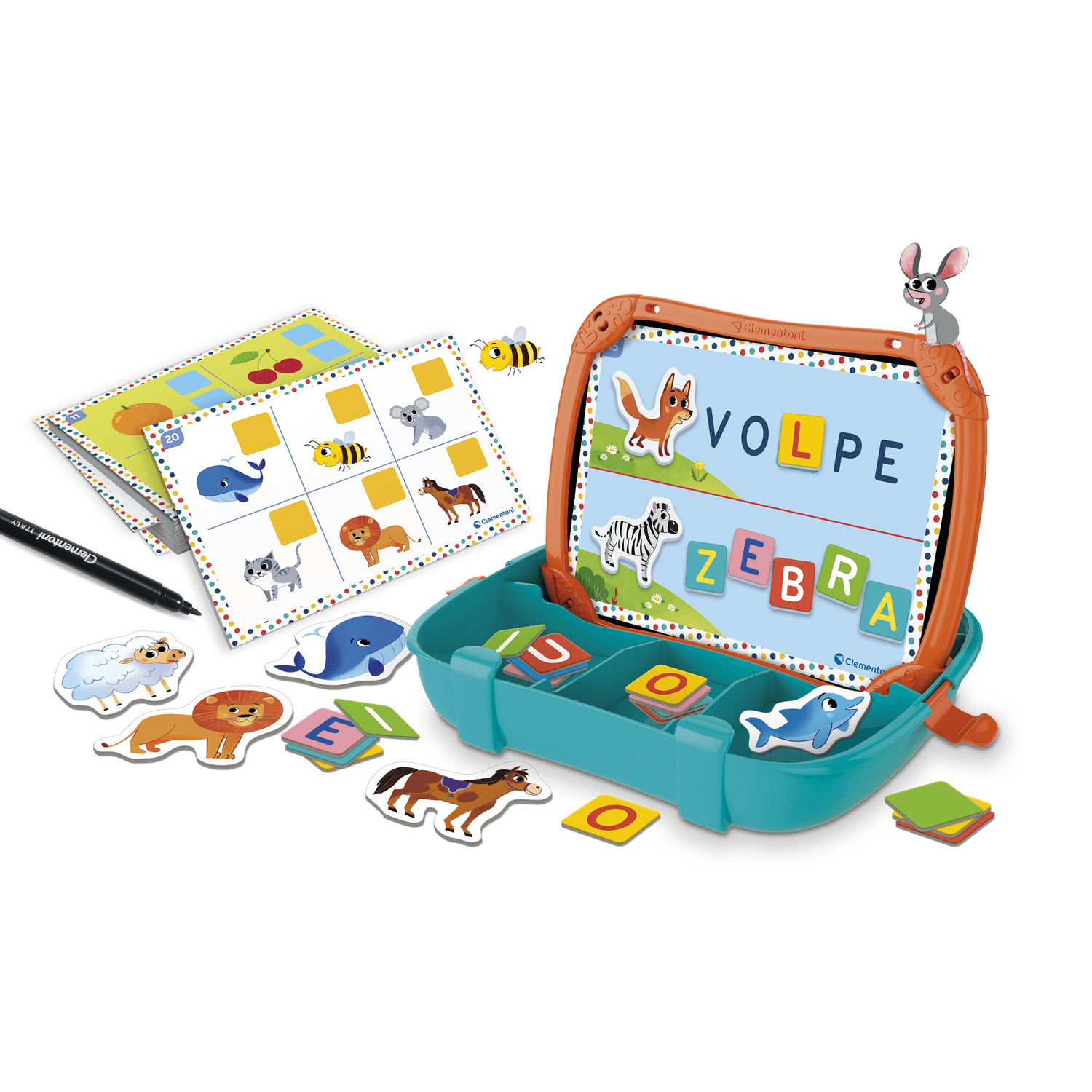 Valigetta magnetica alfabeto e animali - SAPIENTINO