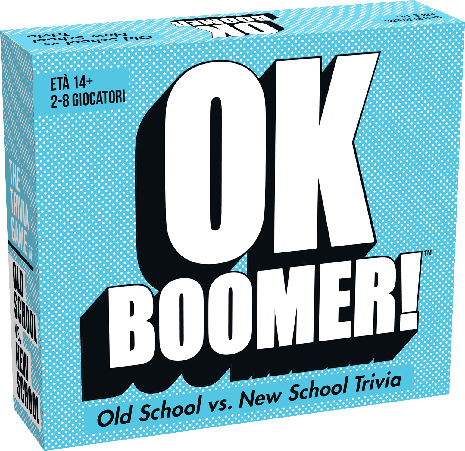 Ok boomer - gioco da tavolo intergenerazionale per sfide su cultura, storia, musica e tecnologia - 14 + anni - 2-8 giocatori - GOLIATH