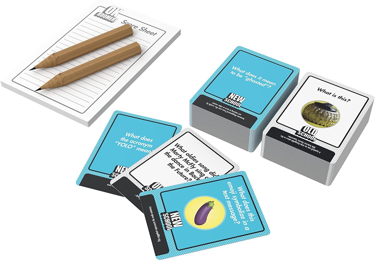 Ok boomer - gioco da tavolo intergenerazionale per sfide su cultura, storia, musica e tecnologia - 14 + anni - 2-8 giocatori - GOLIATH