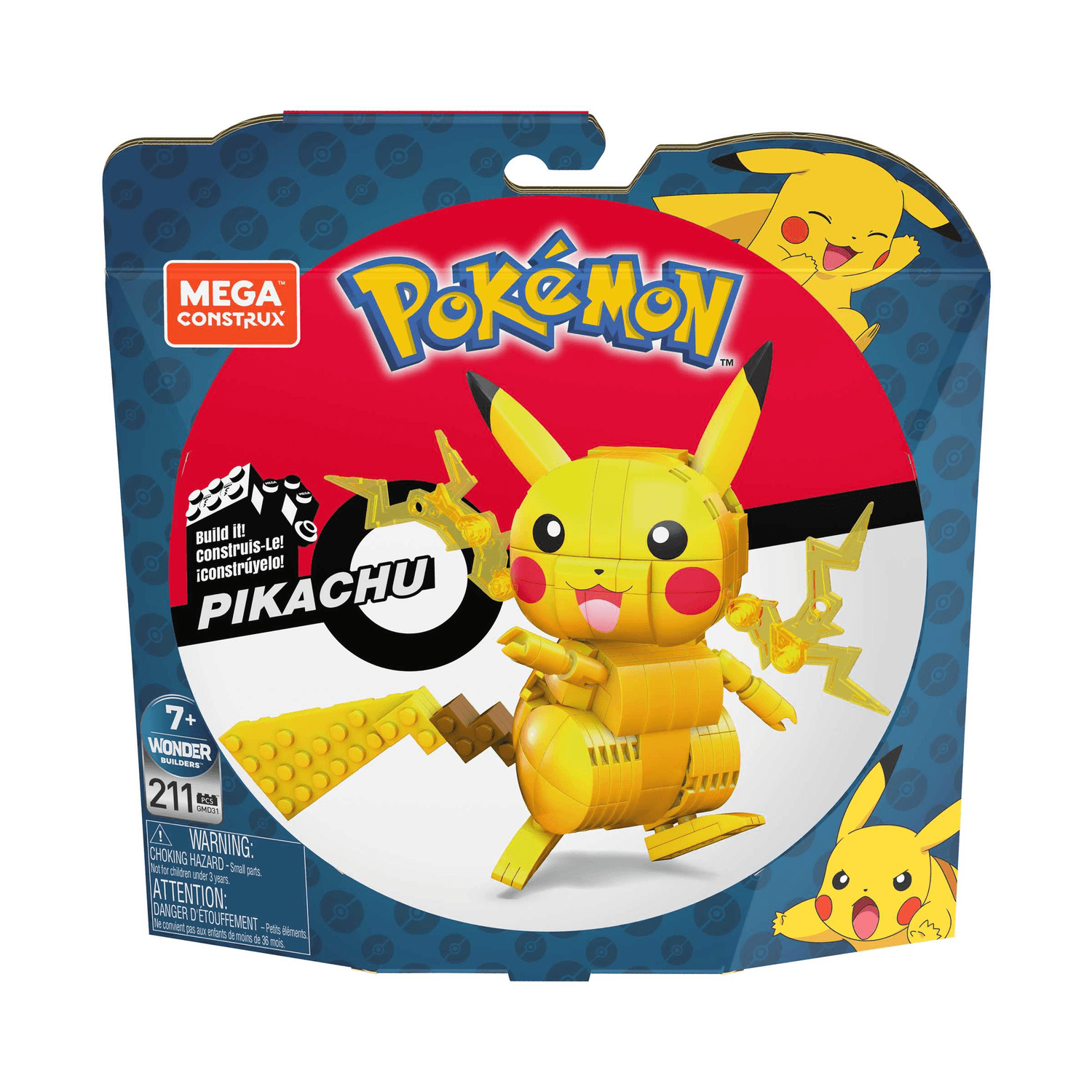 Mega construx - mega construx pokémon elettro da 10 cm con dettagli realistici , giocattolo per bambini 6+ anni, gmd31 - MEGA BLOKS, POKEMON