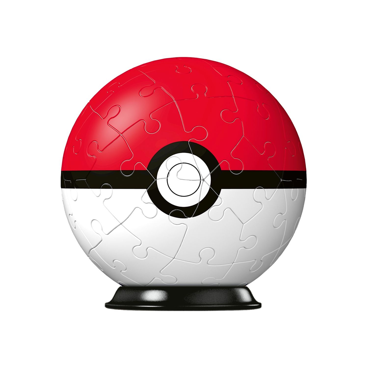 Ravensburger - 3d puzzle pokémon pokéball classica rossa, 54 pezzi, 6+ anni - POKEMON, RAVENSBURGER 3D PUZZLE
