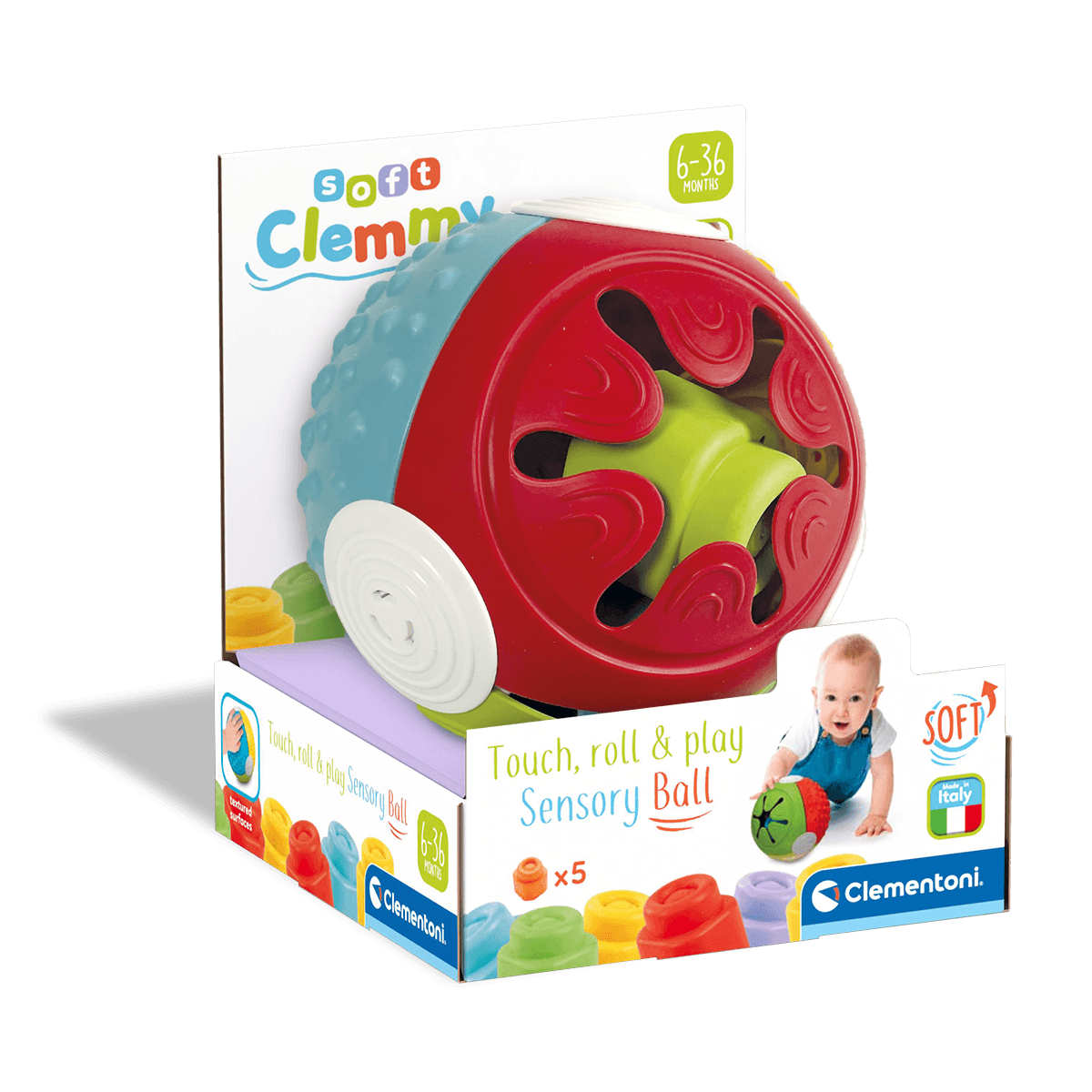 Soft clemmy - palla sensoriale - CLEMENTONI, CLEMMY