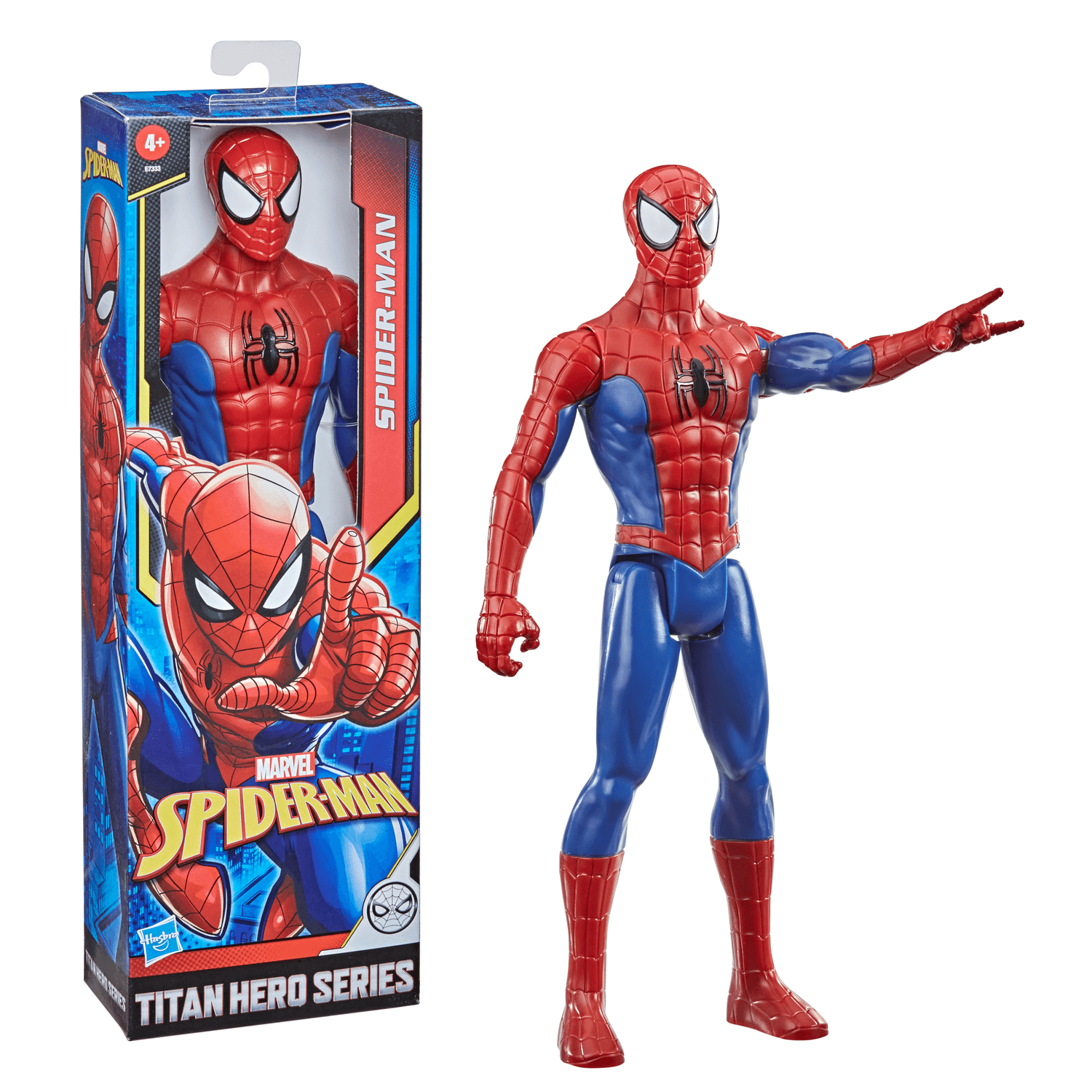 Hasbro spider-man - spider-man titan hero series, action figure da 30 cm - MARVEL, Spiderman